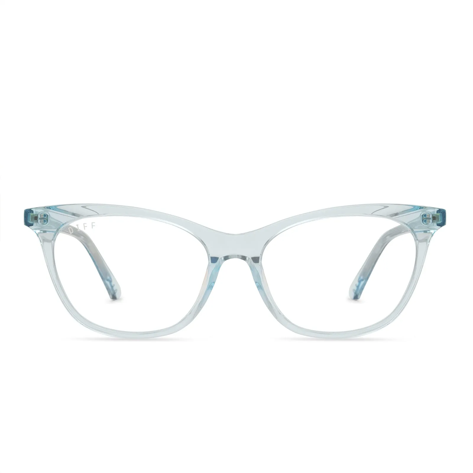 JADE - AQUA SEA CRYSTAL + BLUE LIGHT TECHNOLOGY GLASSES sold by Diff Eyewear