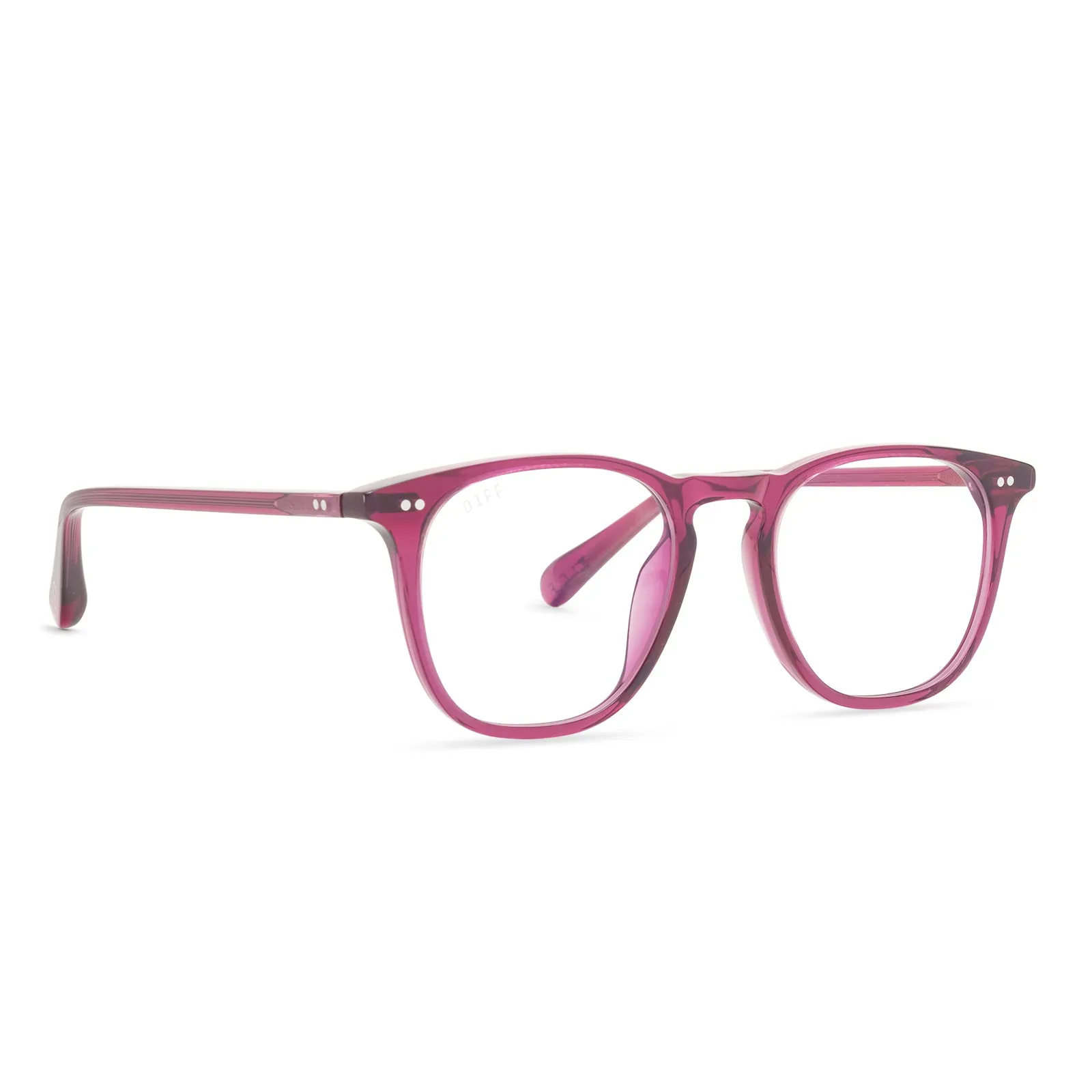 MAXWELL - UMBRIA CRYSTAL + CLEAR GLASSES sold by Diff Eyewear product image thumbnail 2