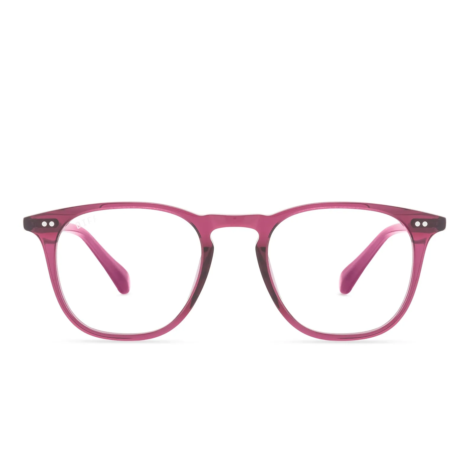 MAXWELL - UMBRIA CRYSTAL + CLEAR GLASSES sold by Diff Eyewear