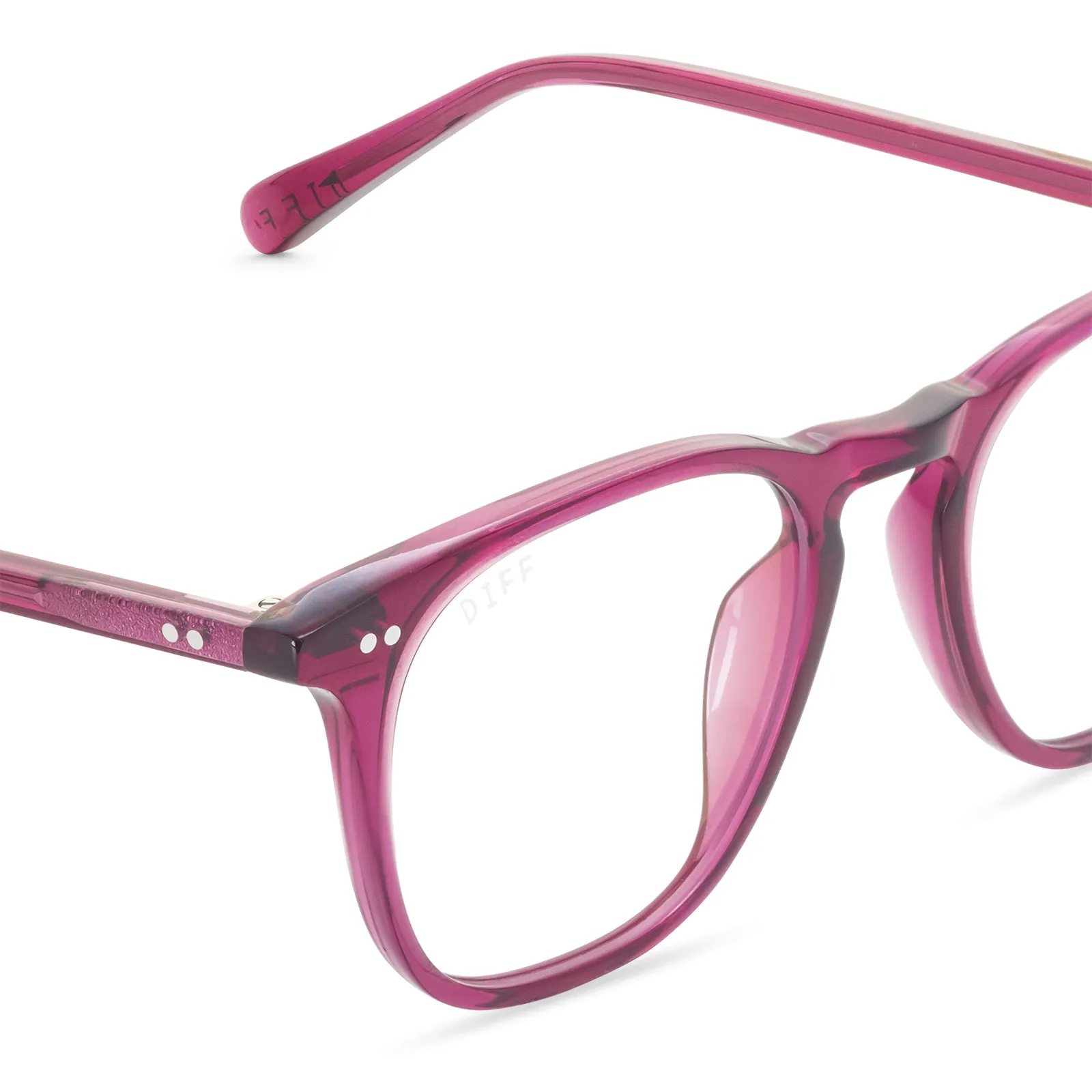 MAXWELL - UMBRIA CRYSTAL + CLEAR GLASSES sold by Diff Eyewear product image thumbnail 3