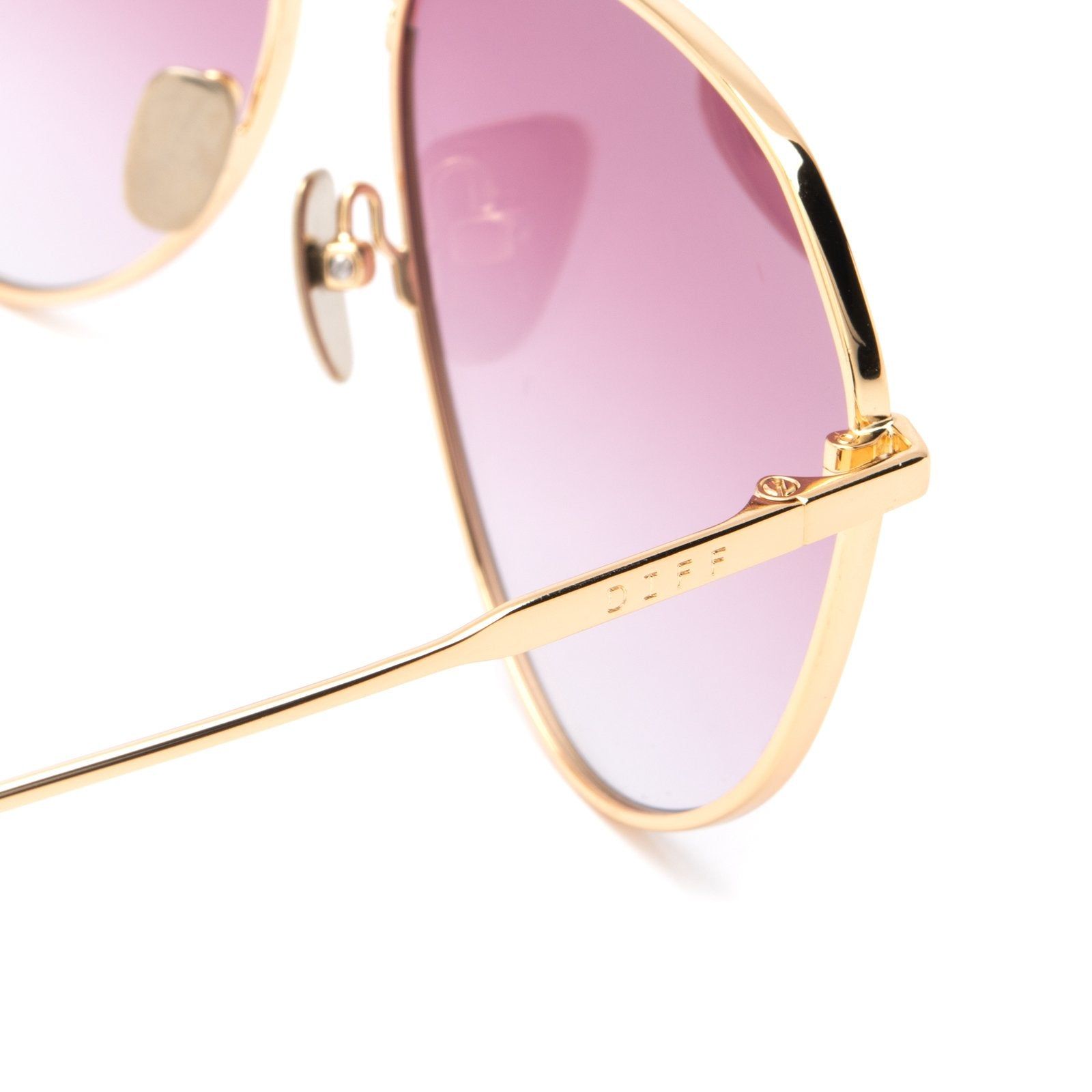 DASH - GOLD + ROSE GRADIENT SUNGLASSES sold by Diff Eyewear product image thumbnail 4