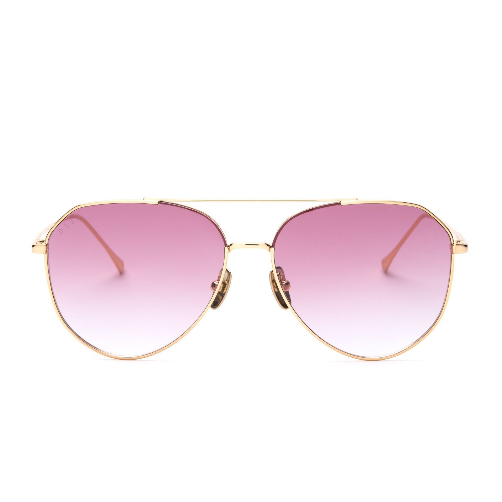 DASH - GOLD + ROSE GRADIENT SUNGLASSES sold by Diff Eyewear