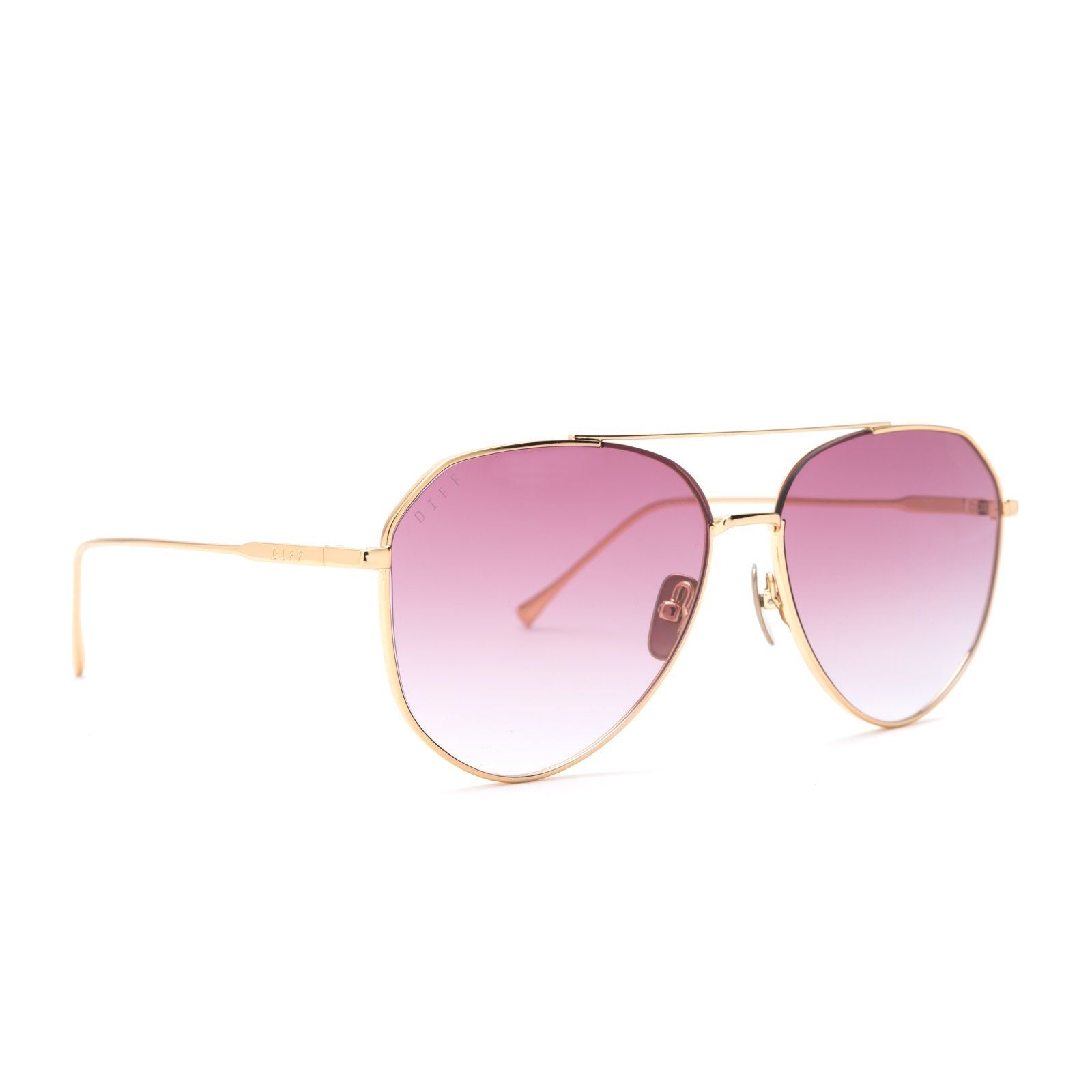 DASH - GOLD + ROSE GRADIENT SUNGLASSES sold by Diff Eyewear product image thumbnail 2