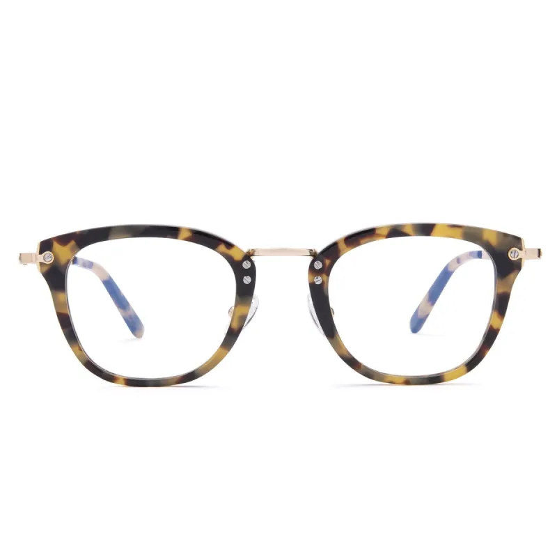 RUE - HAZEL TORTOISE + CLEAR GLASSES sold by Diff Eyewear