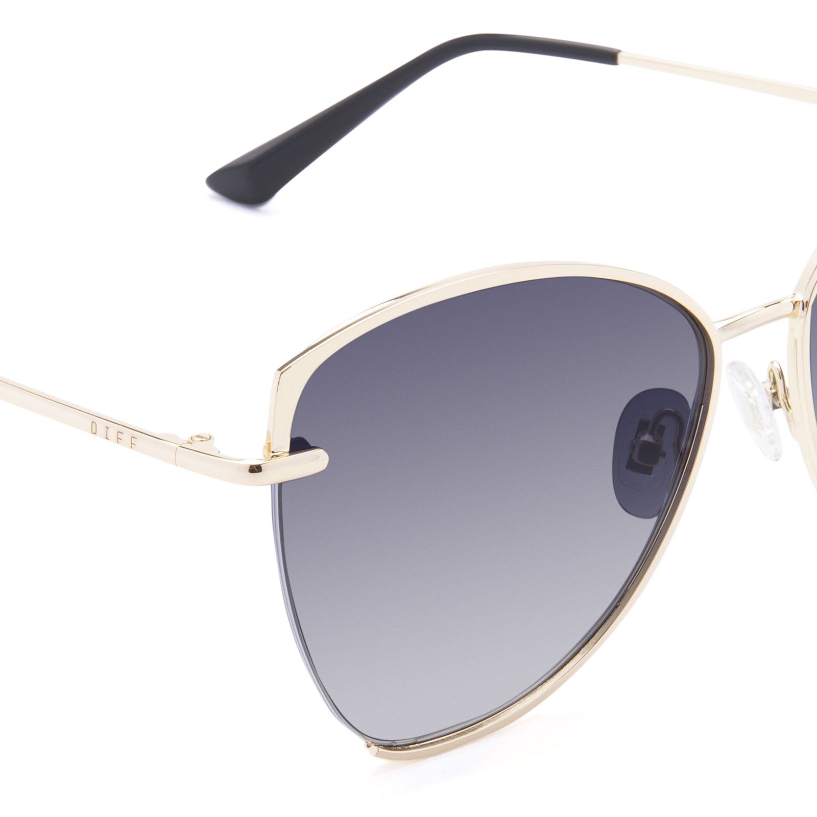 KADENCE - GOLD + GREY GRADIENT SUNGLASSES sold by Diff Eyewear product image thumbnail 3