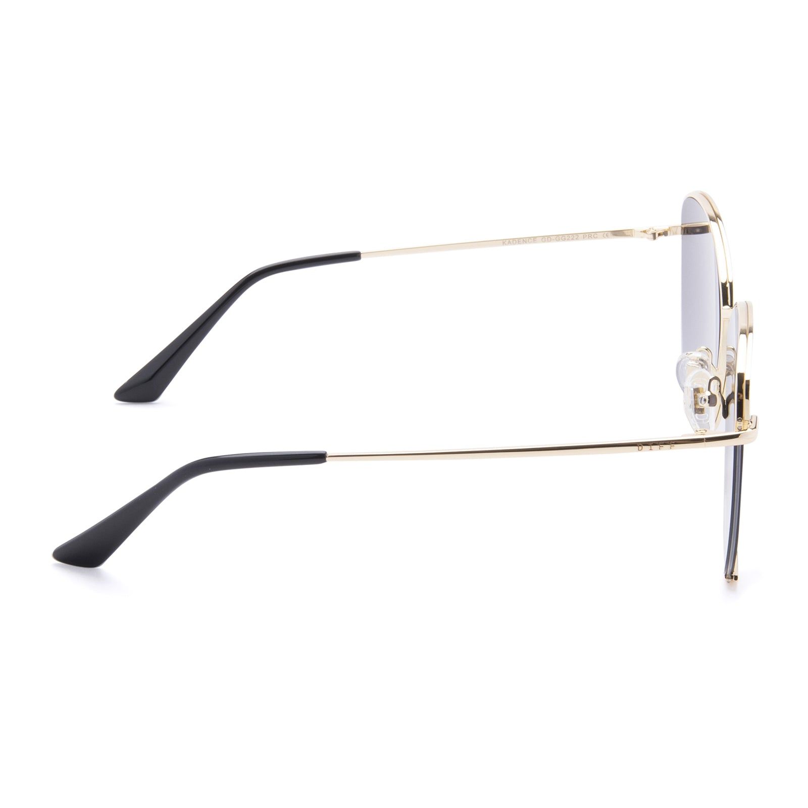 KADENCE - GOLD + GREY GRADIENT SUNGLASSES sold by Diff Eyewear product image thumbnail 4
