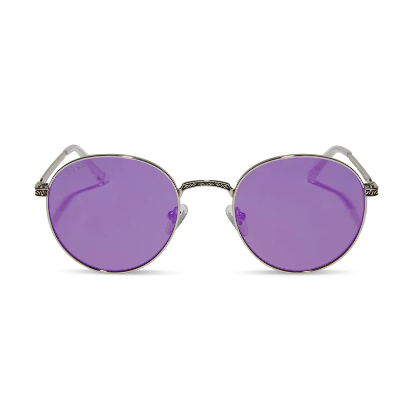 MACE WINDU™ - SPACE OXIDIZED STEEL + LIGHTSABER™️ PURPLE SUNGLASSES sold by Diff Eyewear