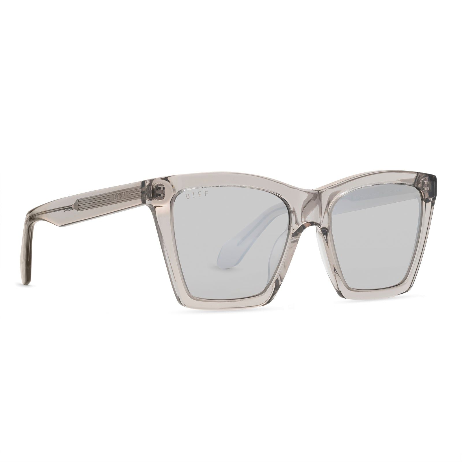KENZIE - TEMPETE GREY CRYSTAL + GREY MIRROR SUNGLASSES sold by Diff Eyewear product image thumbnail 2