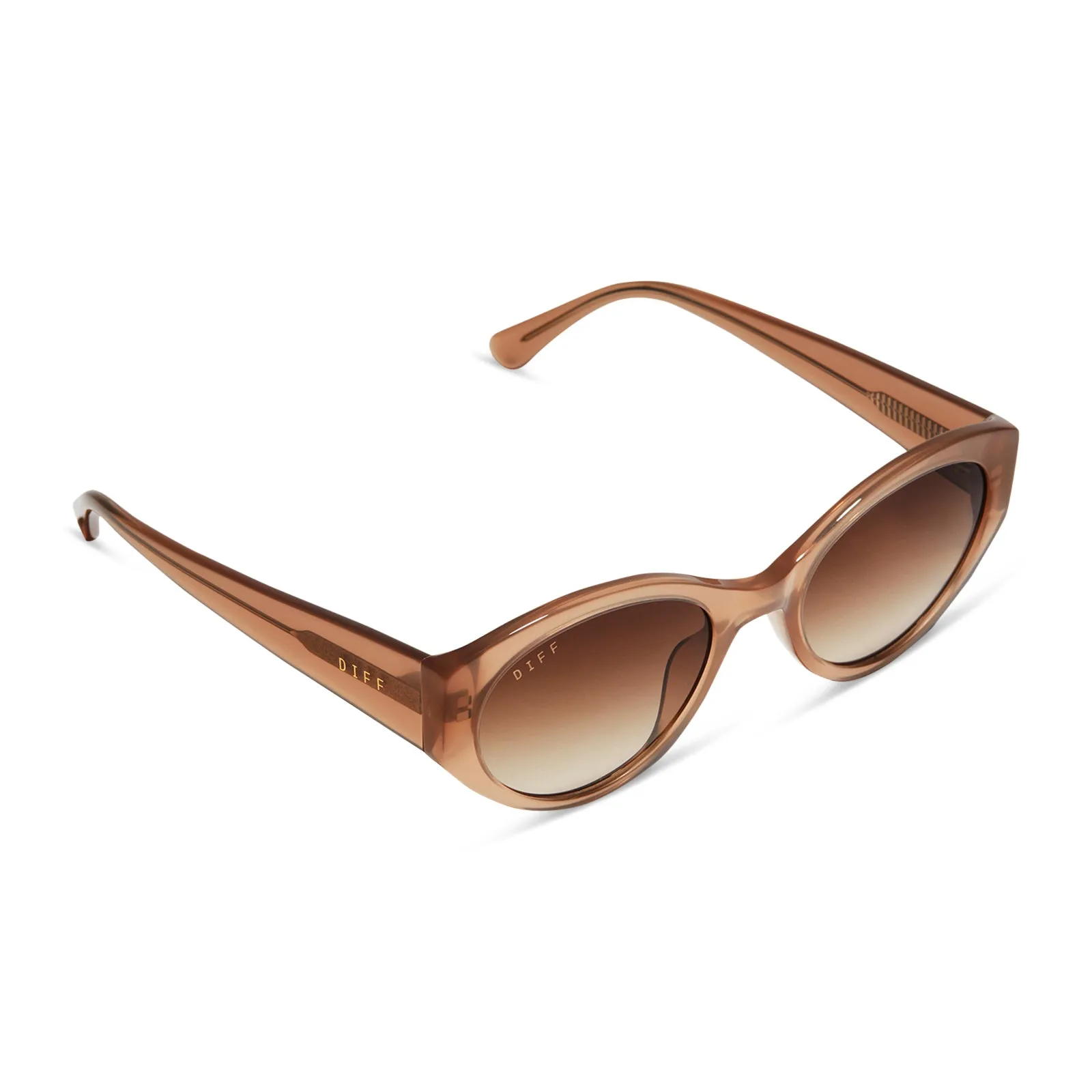 LINNEA - WARM TAUPE + BROWN GRADIENT SUNGLASSES sold by Diff Eyewear product image thumbnail 4