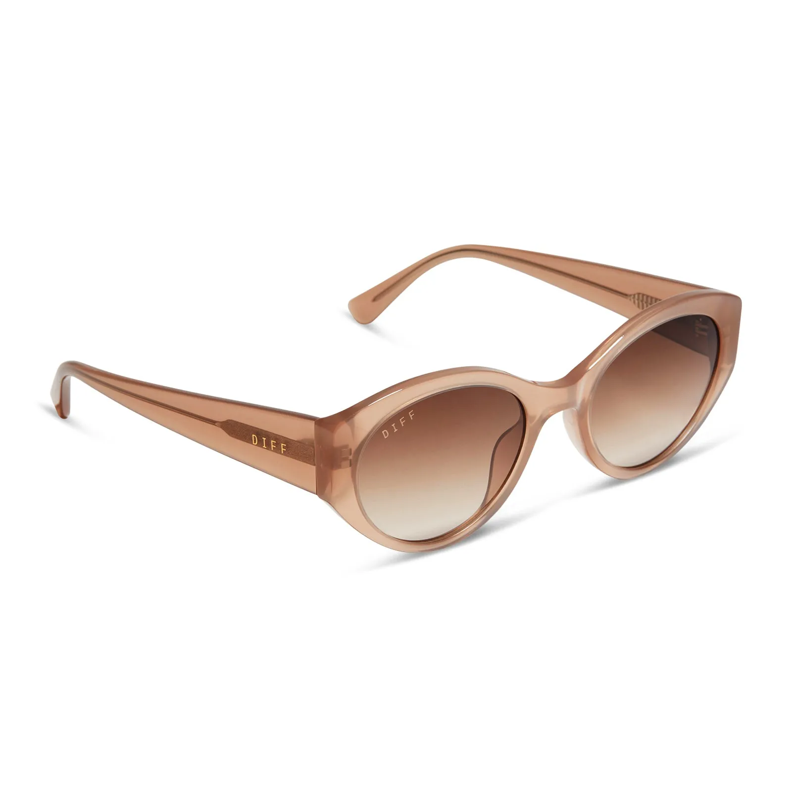 LINNEA - WARM TAUPE + BROWN GRADIENT SUNGLASSES sold by Diff Eyewear product image thumbnail 2