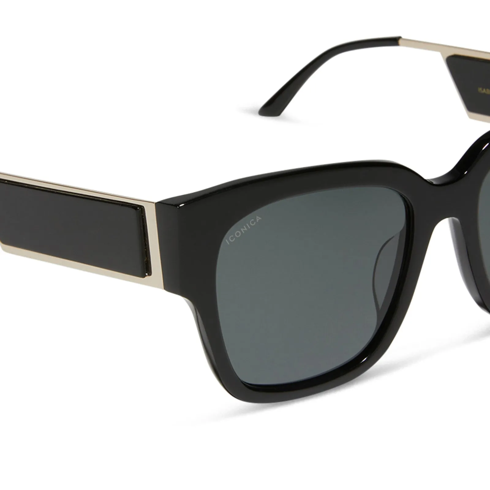 ISABELLA - BLACK + GREY POLARIZED SUNGLASSES sold by Diff Eyewear product image thumbnail 4