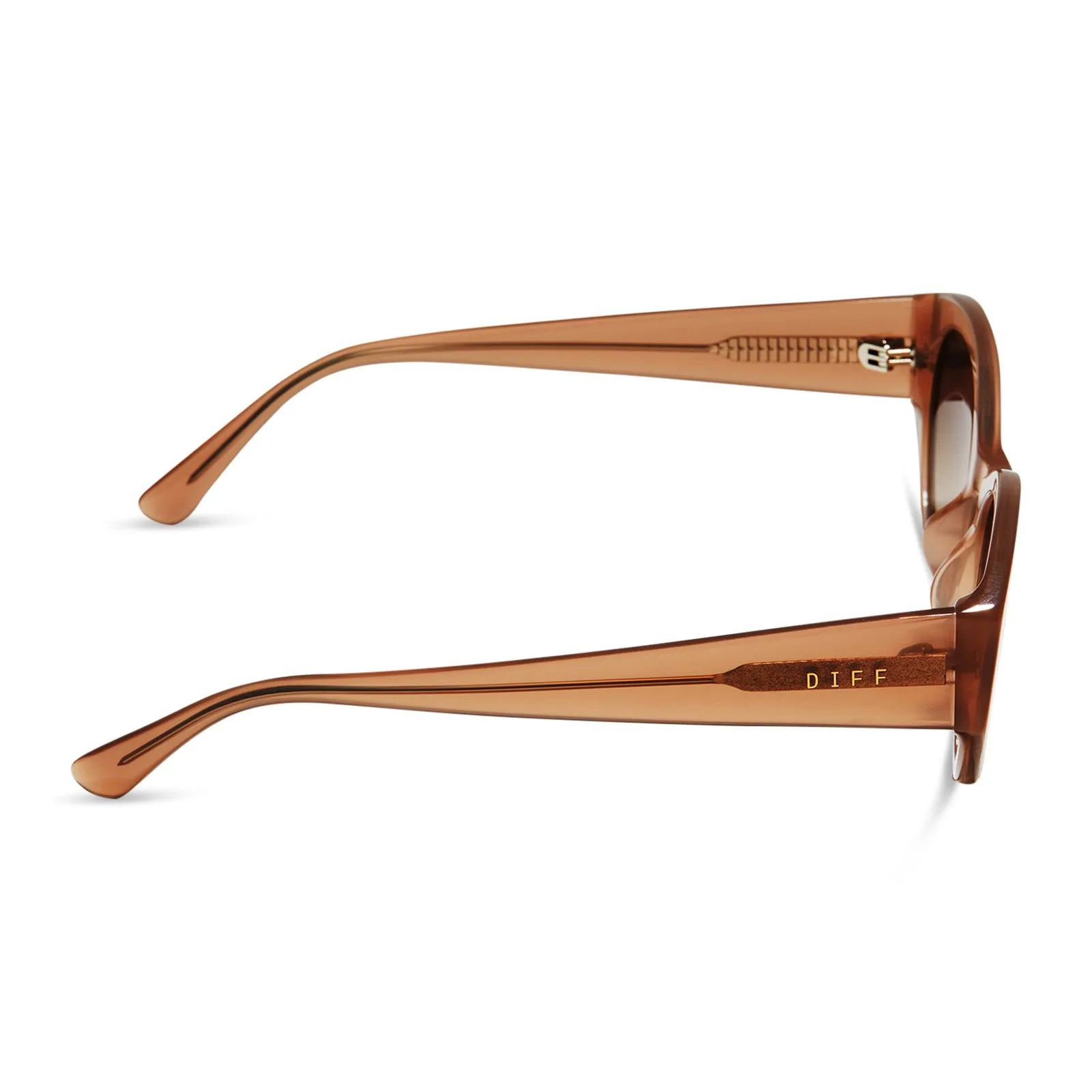 LINNEA - WARM TAUPE + BROWN GRADIENT SUNGLASSES sold by Diff Eyewear product image thumbnail 3