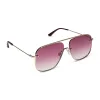 CYNTHIA - GOLD W BORDEAUX TEMPLE TIPS + WINE GRADIENT + POLARIZED SUNGLASSES sold by Diff Eyewear