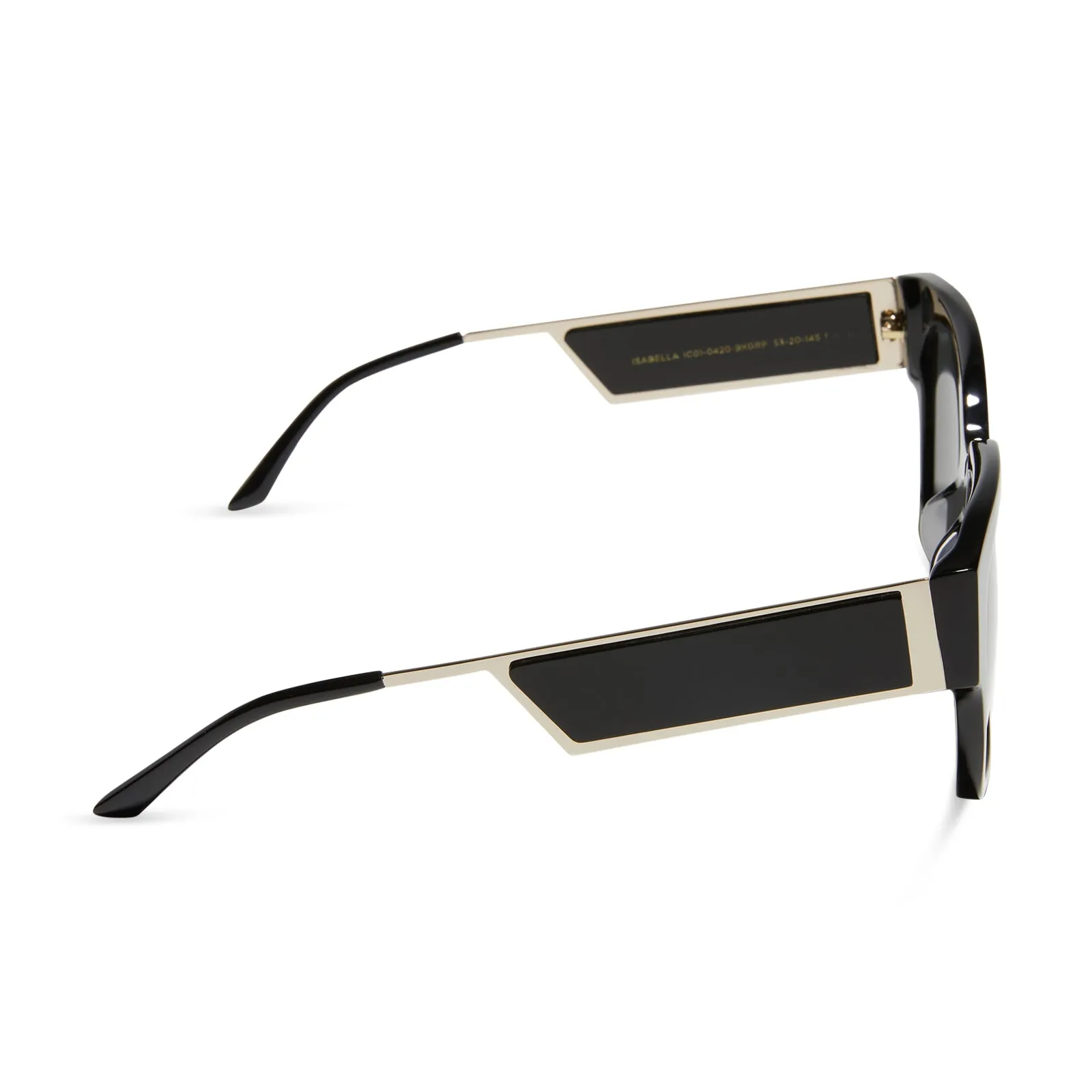 ISABELLA - BLACK + GREY POLARIZED SUNGLASSES sold by Diff Eyewear product image thumbnail 3