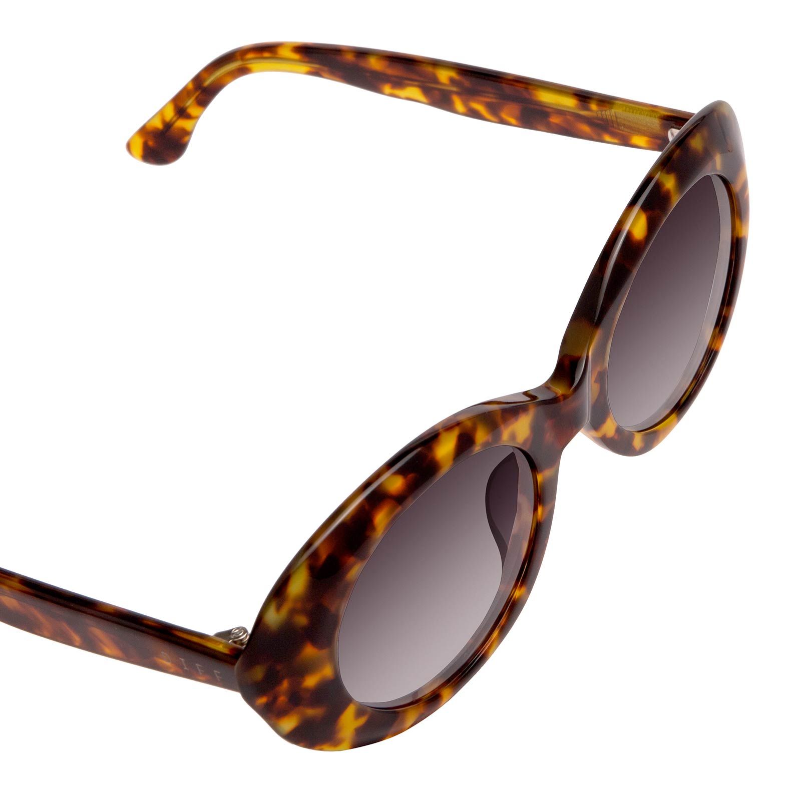 OLIVIA - AMBER TORTOISE + STEEL GRADIENT SUNGLASSES sold by Diff Eyewear product image thumbnail 5