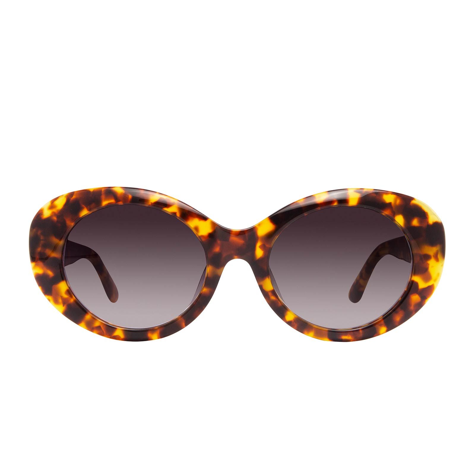 OLIVIA - AMBER TORTOISE + STEEL GRADIENT SUNGLASSES sold by Diff Eyewear