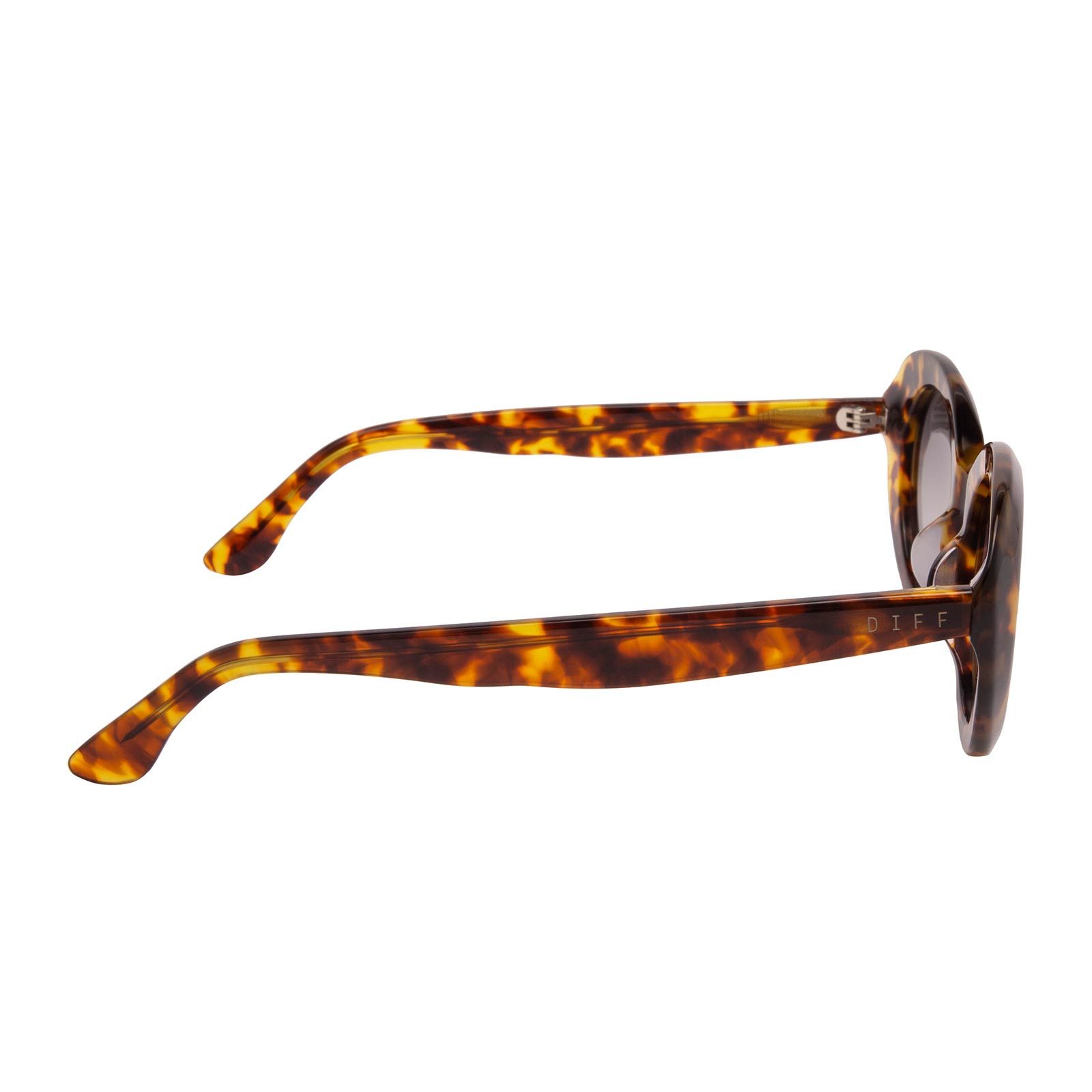OLIVIA - AMBER TORTOISE + STEEL GRADIENT SUNGLASSES sold by Diff Eyewear product image thumbnail 3