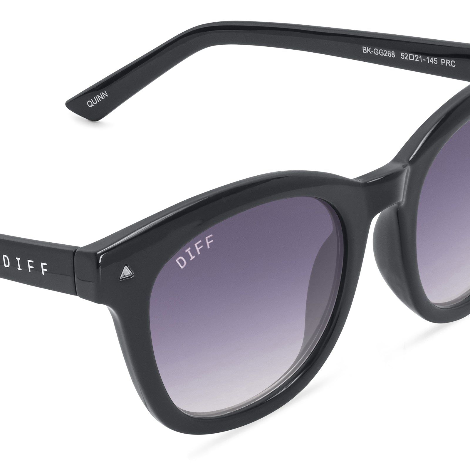 QUINN - BLACK + GREY GRADIENT SUNGLASSES sold by Diff Eyewear product image thumbnail 4