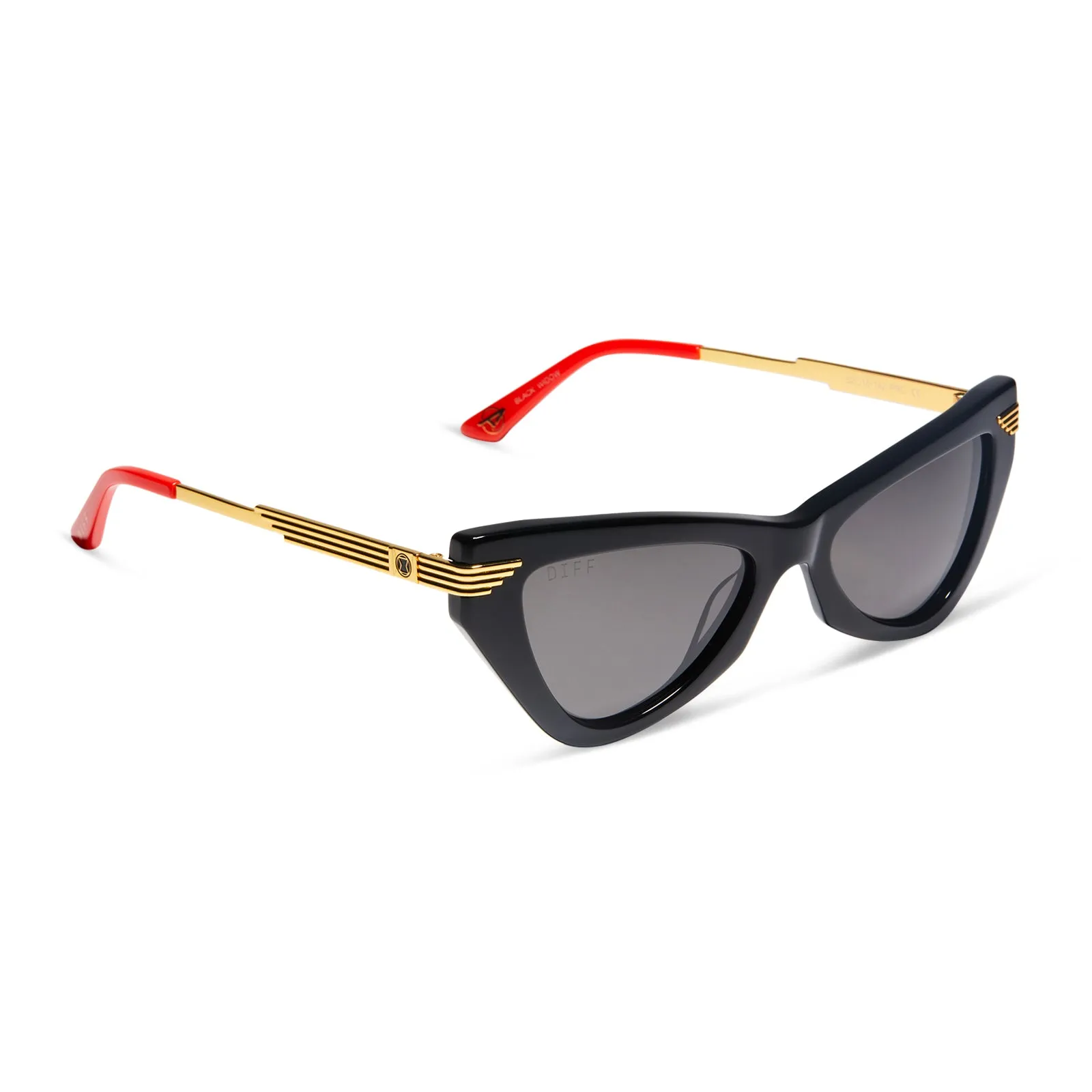 BLACK WIDOW - BLACK + GREY + POLARIZED SUNGLASSES sold by Diff Eyewear product image thumbnail 2
