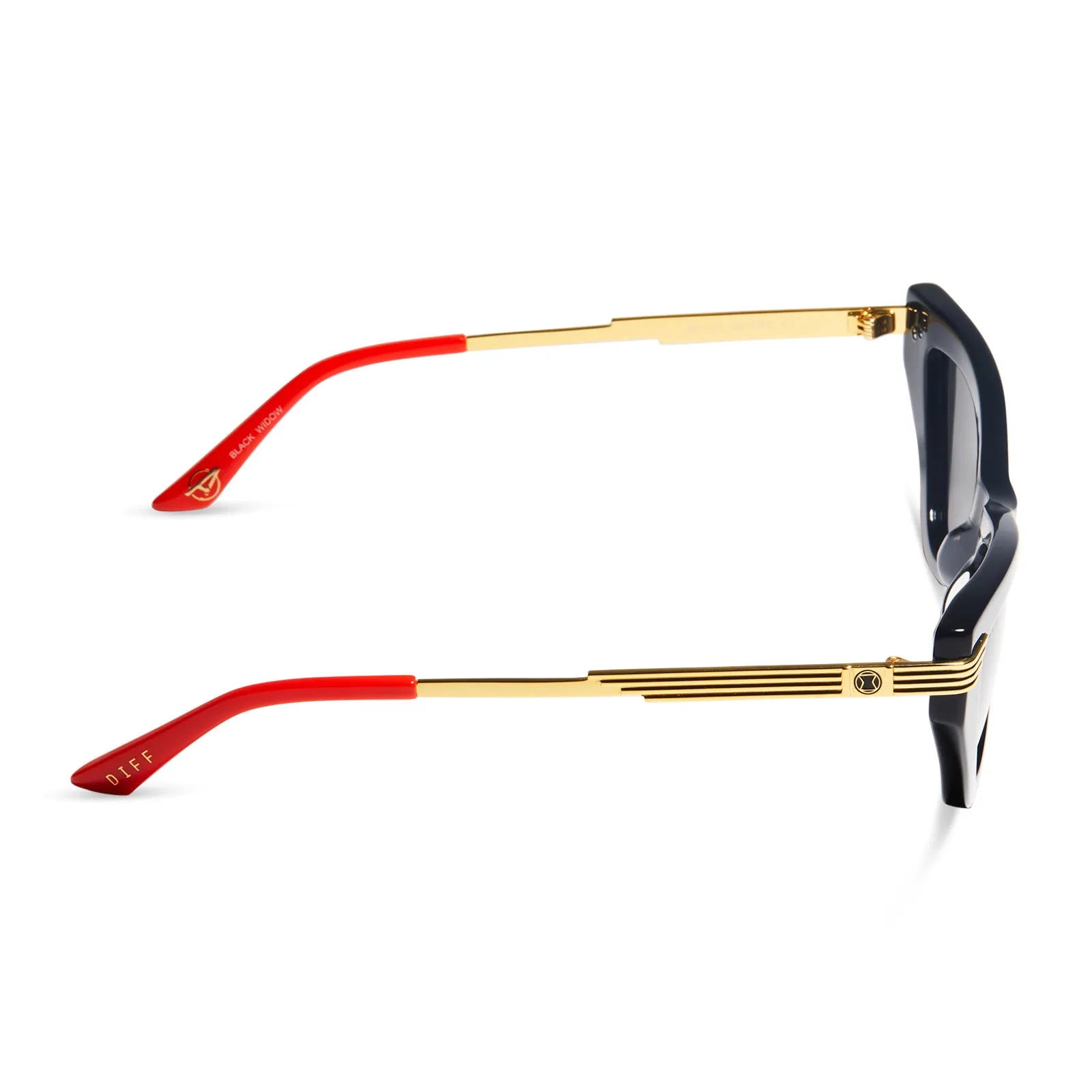 BLACK WIDOW - BLACK + GREY + POLARIZED SUNGLASSES sold by Diff Eyewear product image thumbnail 3