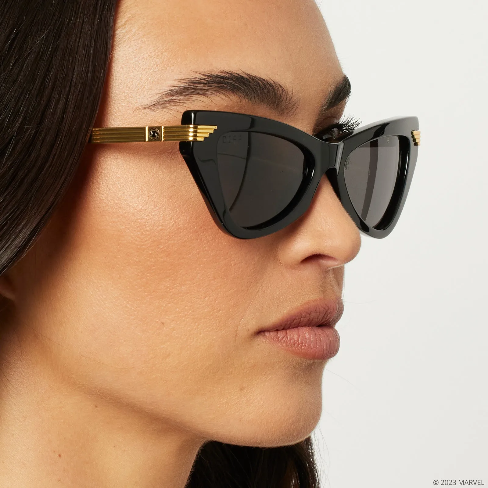 BLACK WIDOW - BLACK + GREY + POLARIZED SUNGLASSES sold by Diff Eyewear product image thumbnail 5