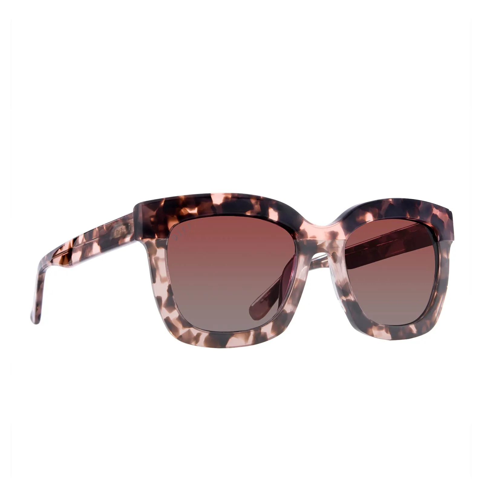 CARSON - HIMALAYAN TORTOISE + ROSE GRADIENT + POLARIZED SUNGLASSES sold by Diff Eyewear product image thumbnail 2