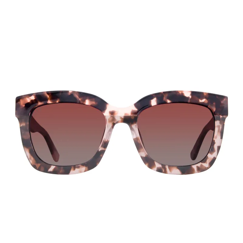 CARSON - HIMALAYAN TORTOISE + ROSE GRADIENT + POLARIZED SUNGLASSES sold by Diff Eyewear