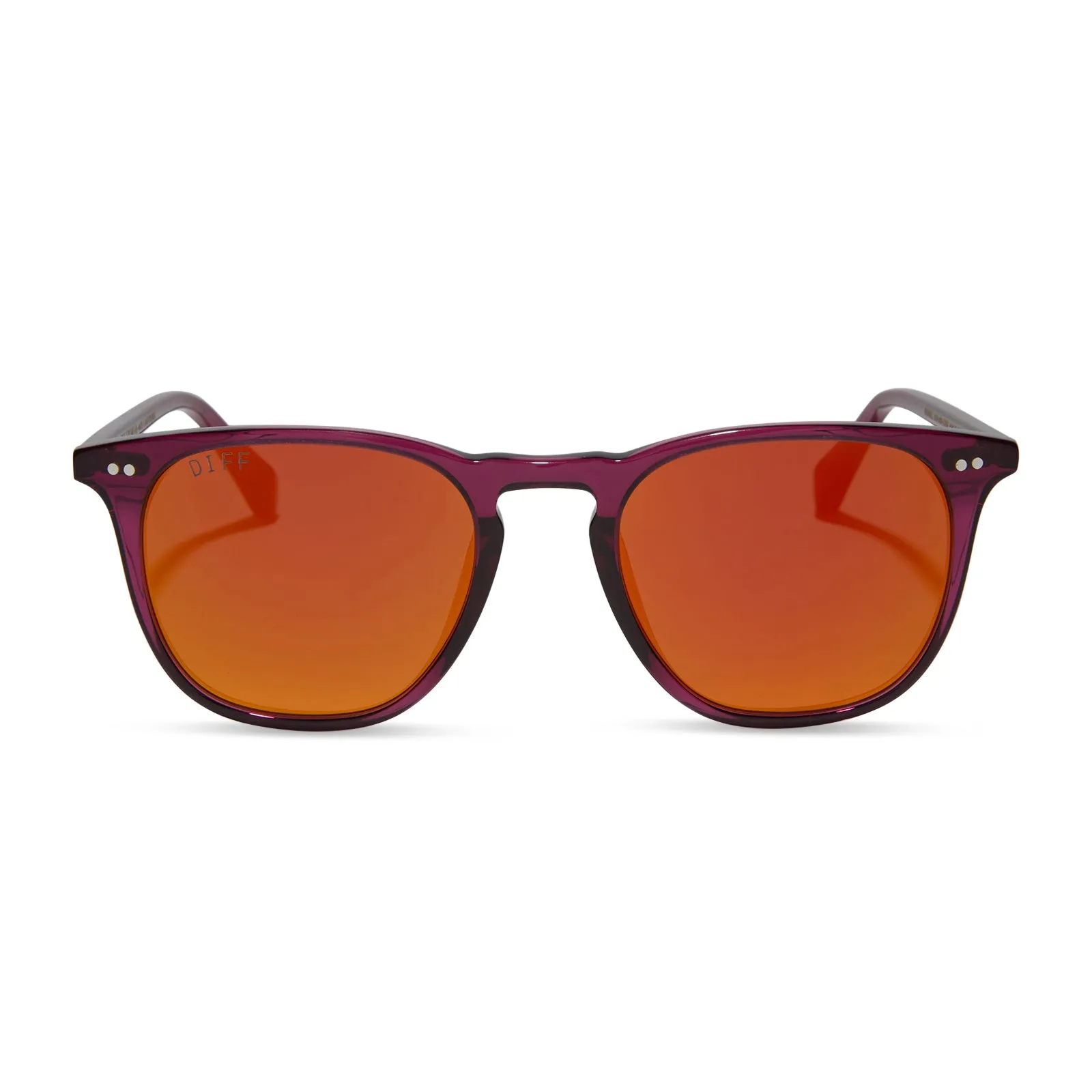 MAXWELL - UMBRIA CRYSTAL + SUNSET MIRROR SUNGLASSES sold by Diff Eyewear