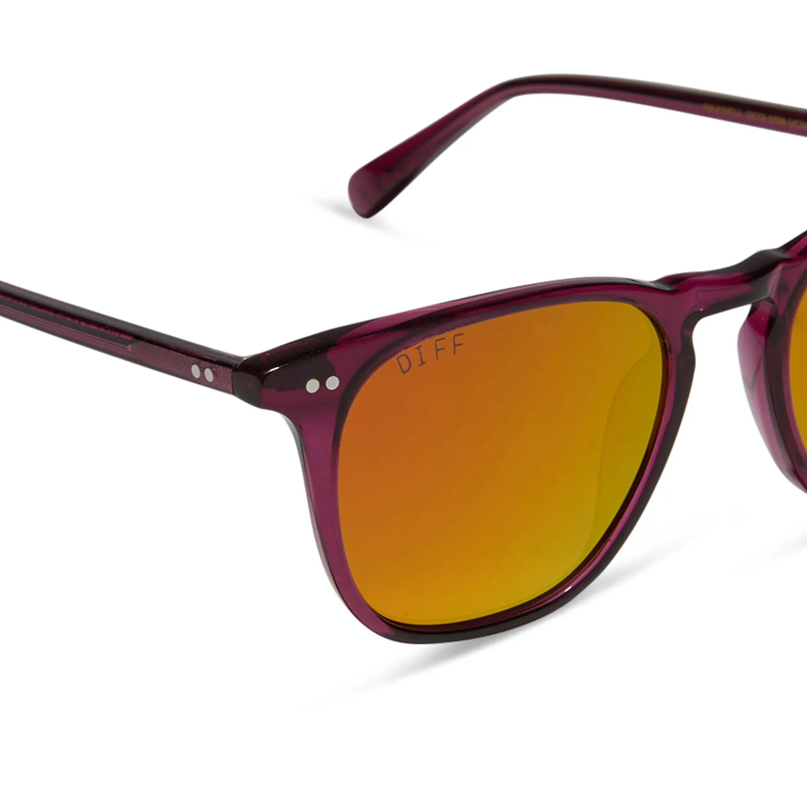 MAXWELL - UMBRIA CRYSTAL + SUNSET MIRROR SUNGLASSES sold by Diff Eyewear product image thumbnail 4