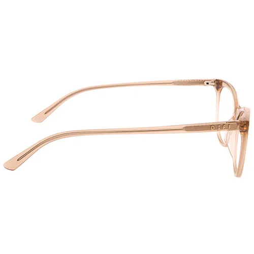 JADE - VINTAGE CRYSTAL + BLUE LIGHT TECHNOLOGY CLEAR GLASSES sold by Diff Eyewear product image thumbnail 3