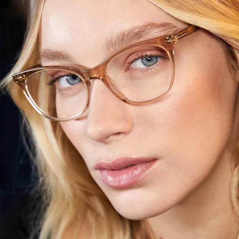 JADE - VINTAGE CRYSTAL + BLUE LIGHT TECHNOLOGY CLEAR GLASSES sold by Diff Eyewear product image thumbnail 5