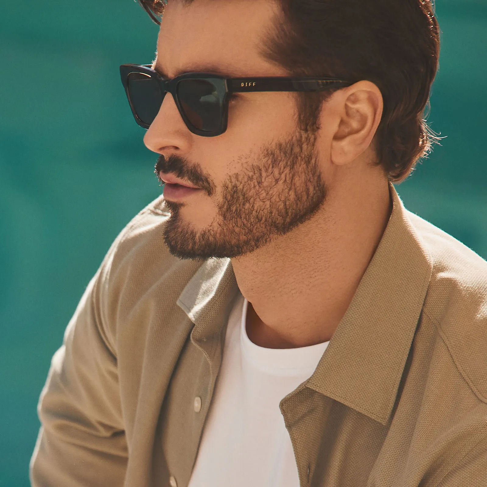 DEAN XL - BLACK SMOKE CRYSTAL + GREY + POLARIZED SUNGLASSES sold by Diff Eyewear product image thumbnail 5