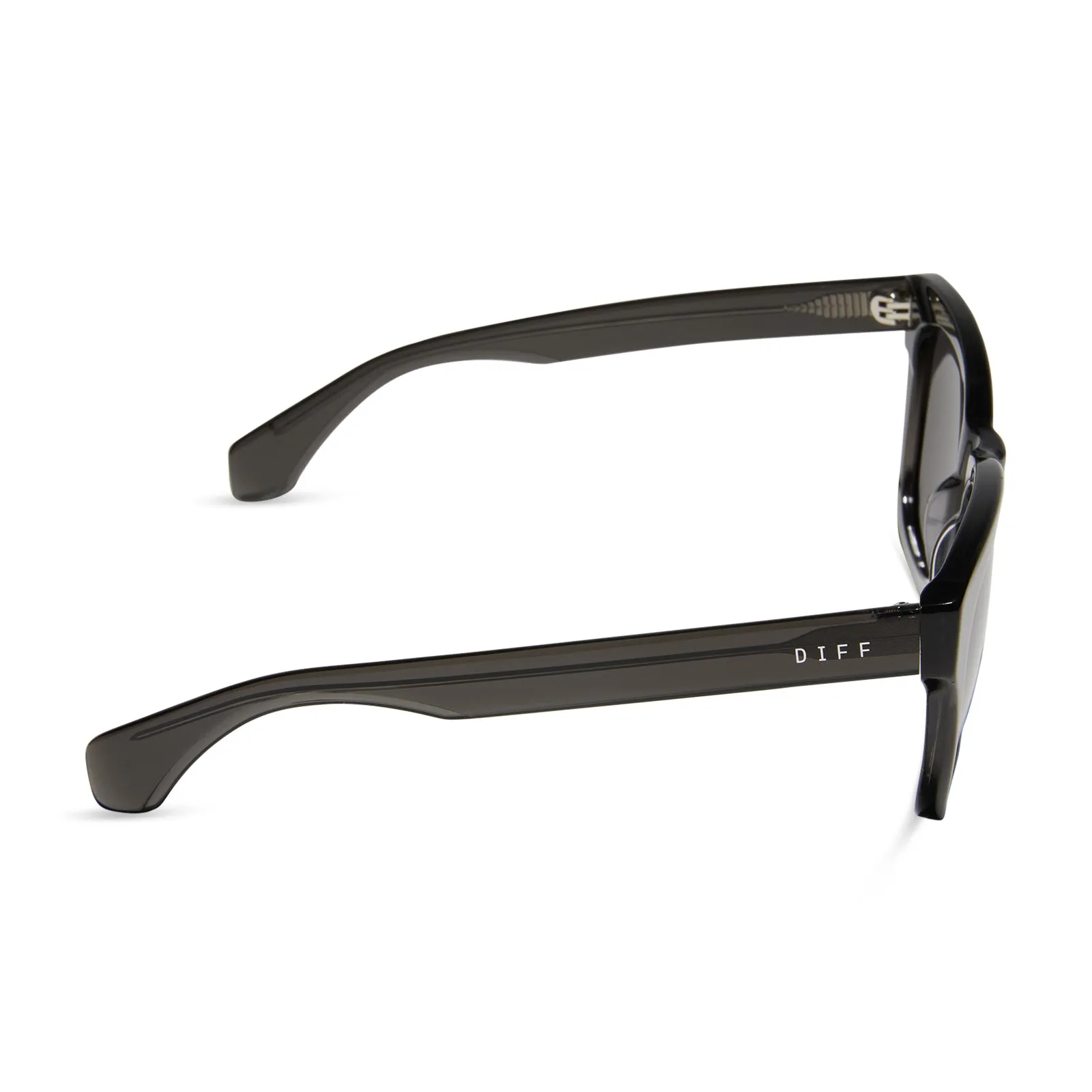 DEAN XL - BLACK SMOKE CRYSTAL + GREY + POLARIZED SUNGLASSES sold by Diff Eyewear product image thumbnail 3