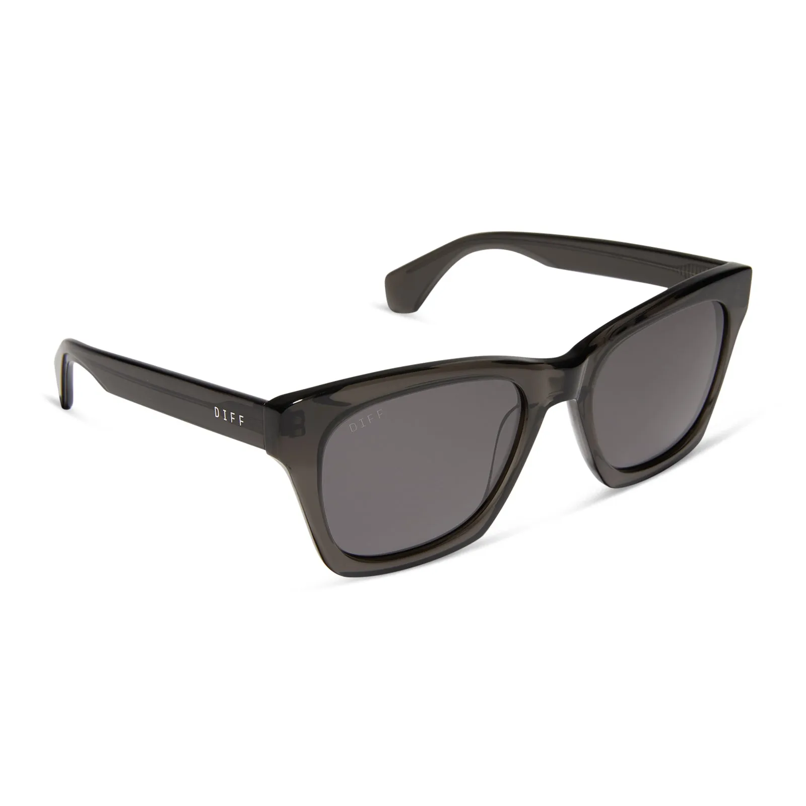 DEAN XL - BLACK SMOKE CRYSTAL + GREY + POLARIZED SUNGLASSES sold by Diff Eyewear product image thumbnail 2