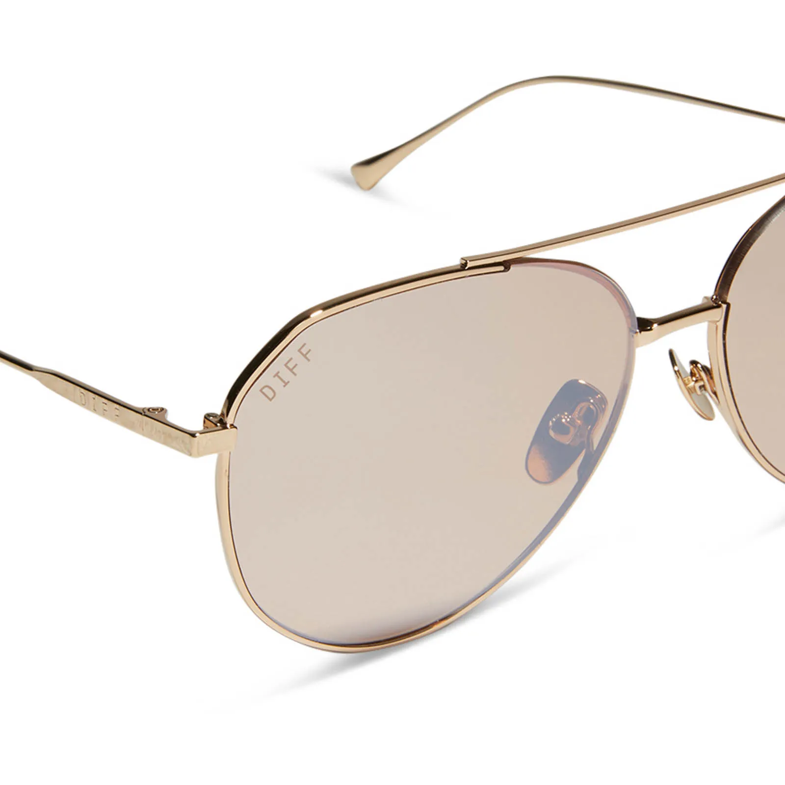 DASH - GOLD + HONEY CRYSTAL FLASH SUNGLASSES sold by Diff Eyewear product image thumbnail 4