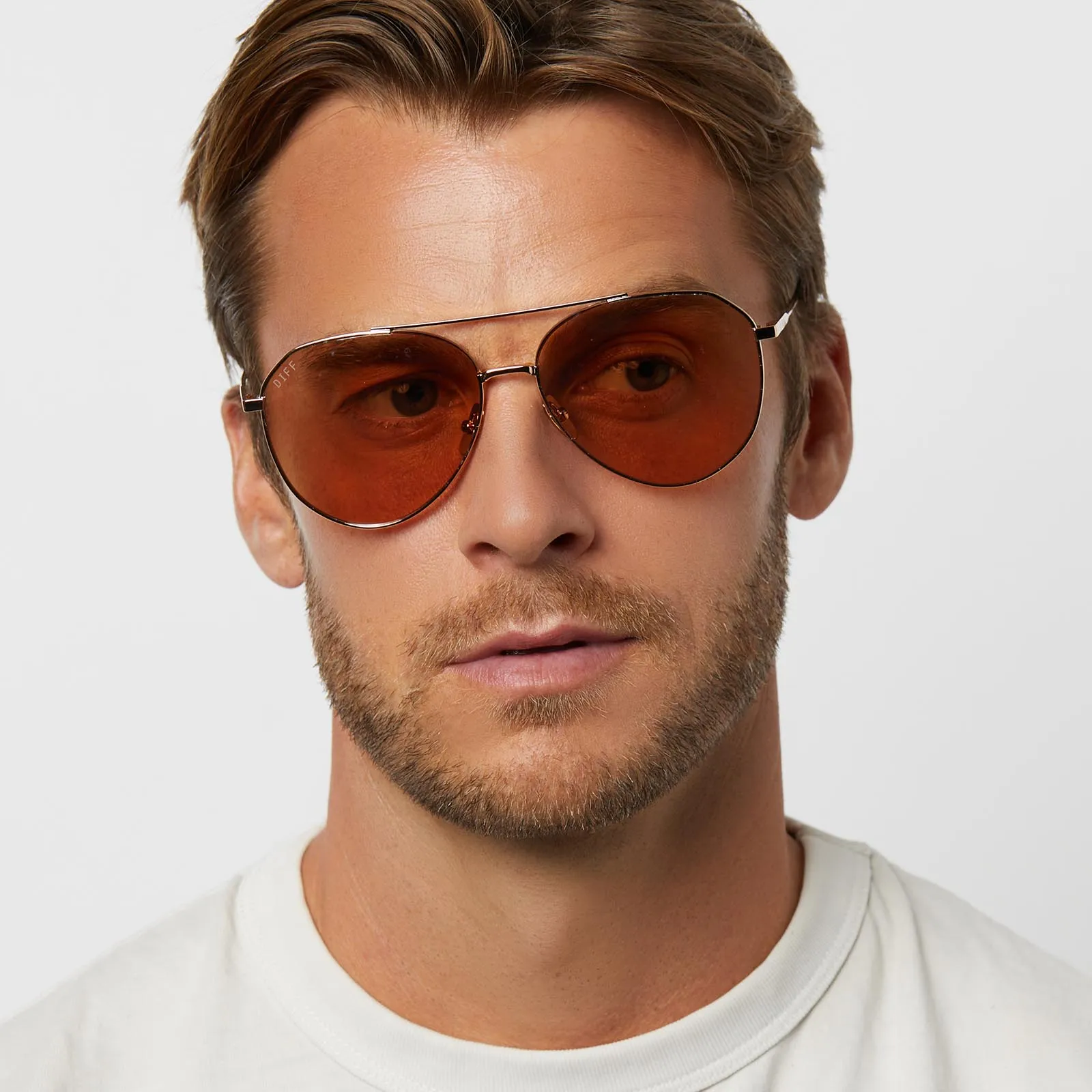 DASH - GOLD + HONEY CRYSTAL FLASH SUNGLASSES sold by Diff Eyewear product image thumbnail 5