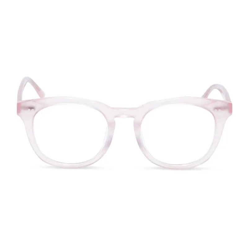 WESTON - ROSE TEA PINK + GLASSES made by Diff Eyewear