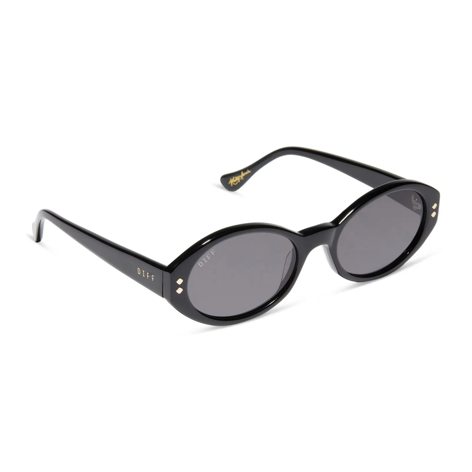 OMW - BLACK + GREY SUNGLASSES sold by Diff Eyewear product image thumbnail 2