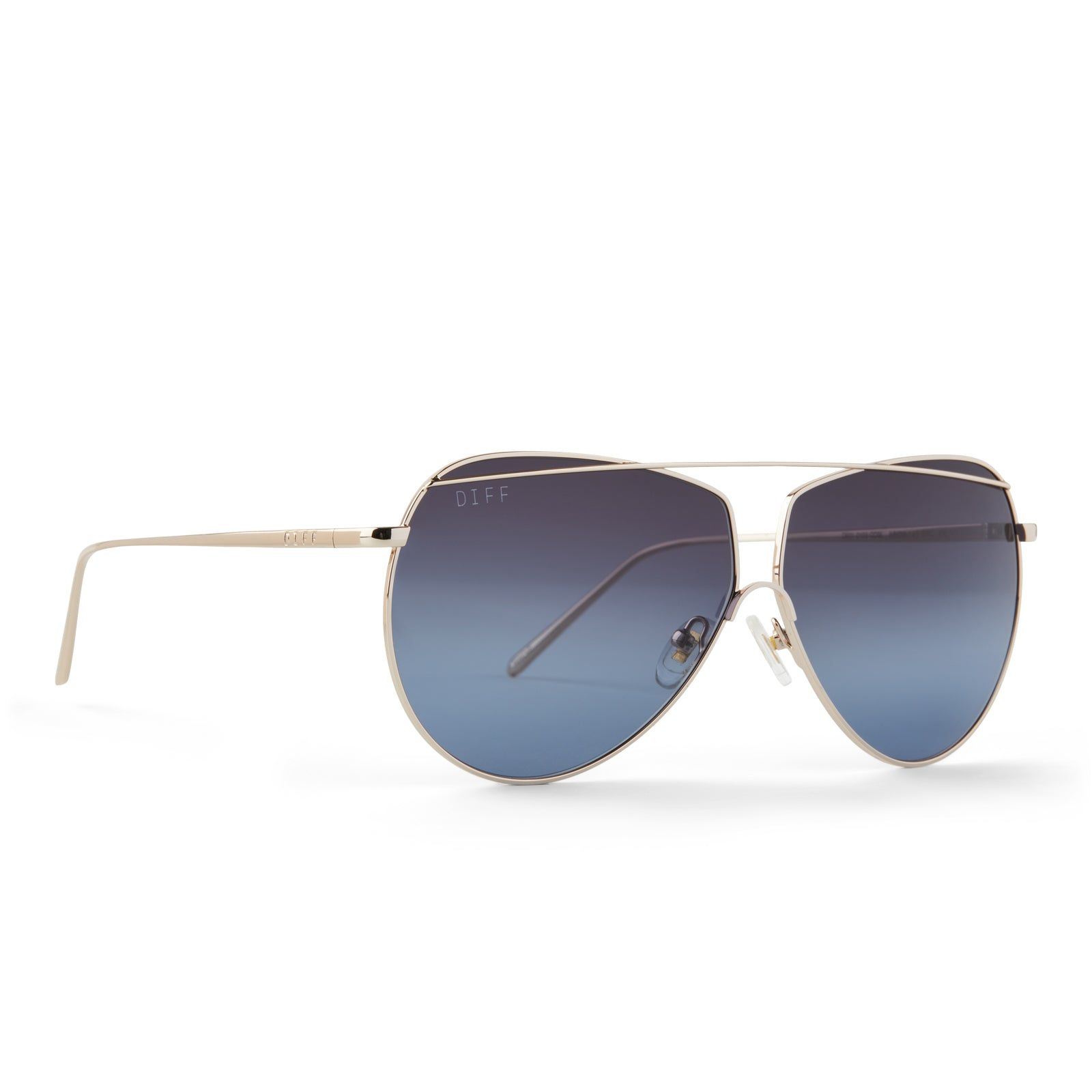 MAEVE - GOLD + BLUE GRADIENT SUNGLASSES sold by Diff Eyewear product image thumbnail 2
