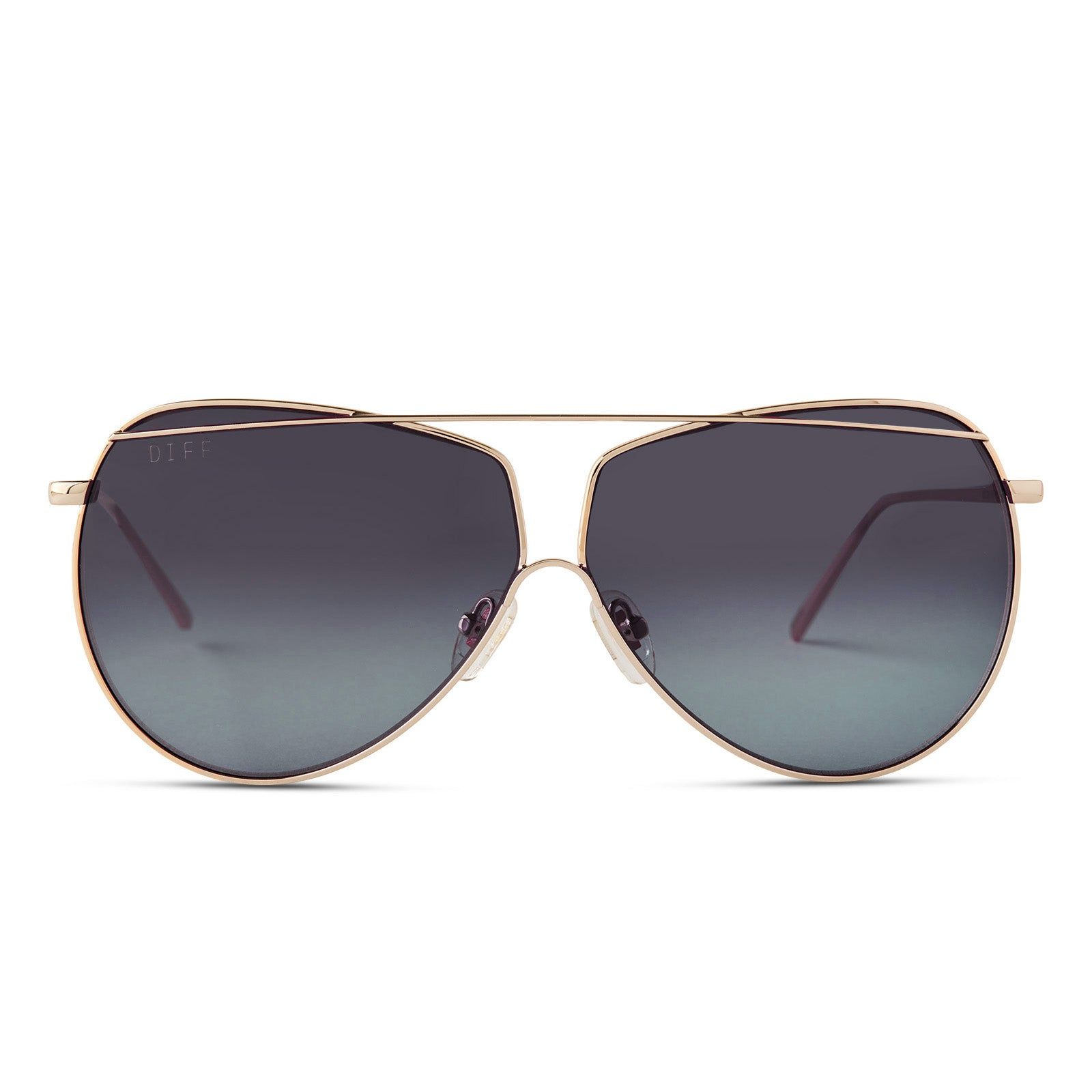 MAEVE - GOLD + BLUE GRADIENT SUNGLASSES sold by Diff Eyewear