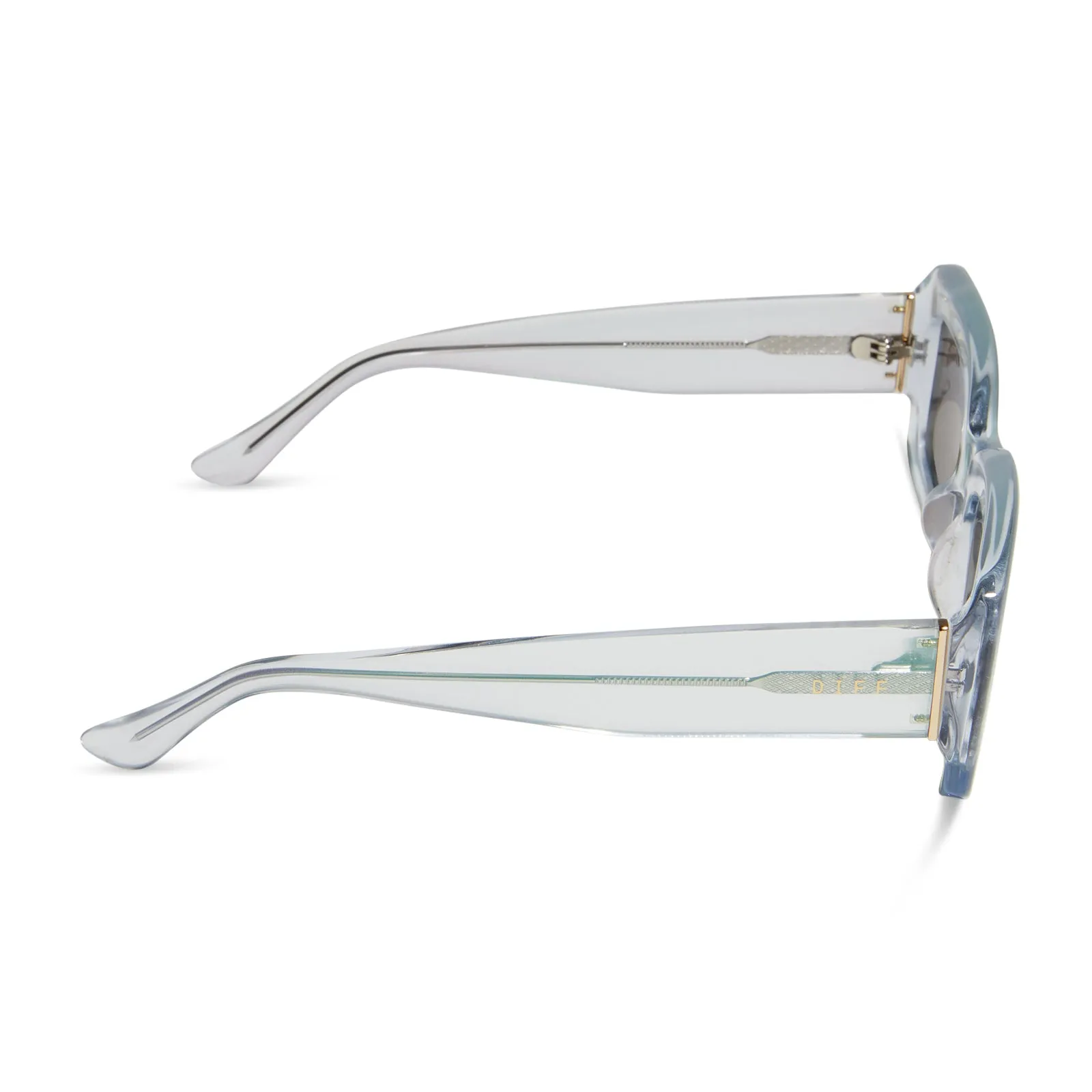 INDY - OPALESCENT TURQUOISE + TURQUOISE ICE MIRROR SUNGLASSES sold by Diff Eyewear product image thumbnail 3