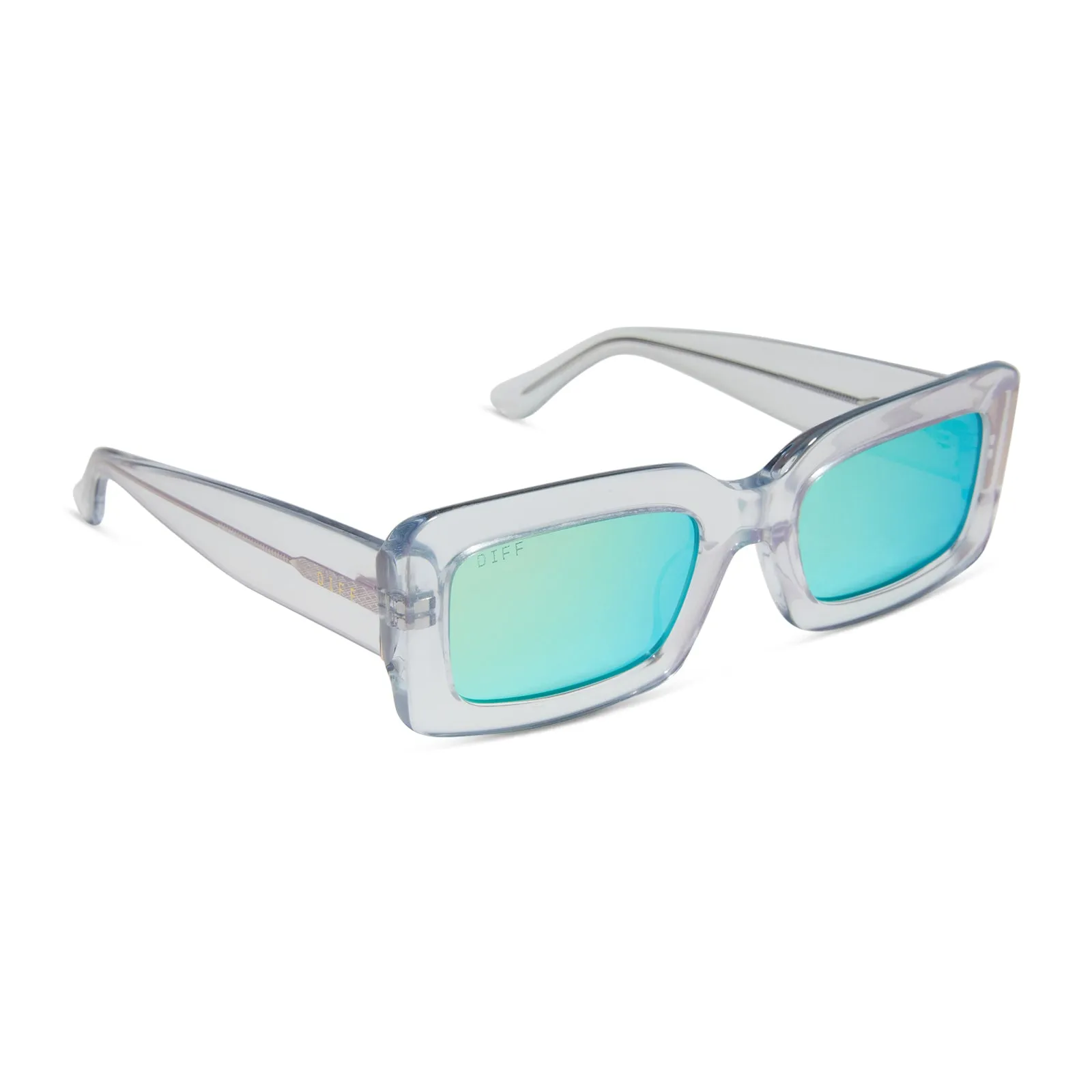INDY - OPALESCENT TURQUOISE + TURQUOISE ICE MIRROR SUNGLASSES sold by Diff Eyewear product image thumbnail 2