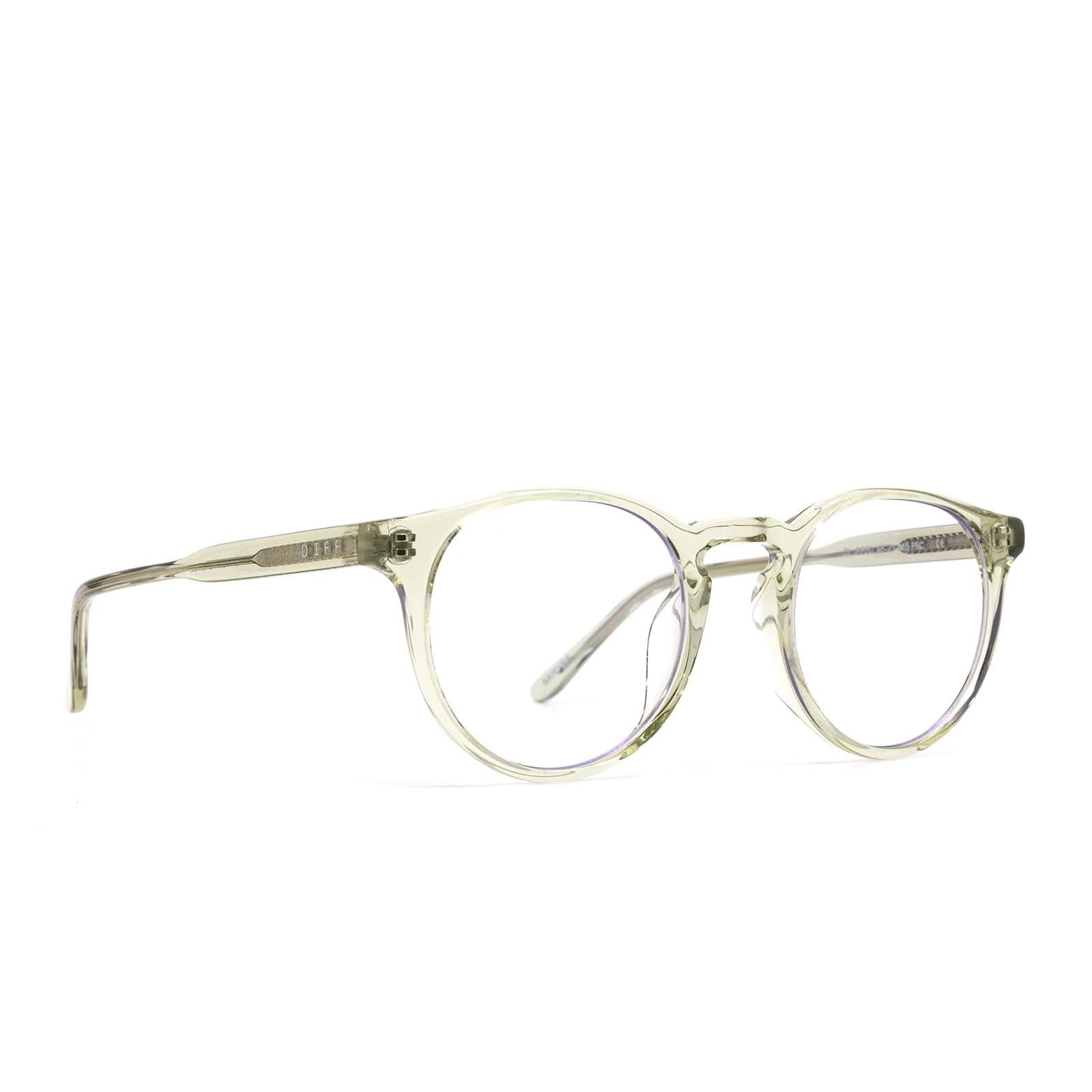 SAWYER - OLIVE CRYSTAL + BLUE LIGHT TECHNOLOGY GLASSES sold by Diff Eyewear product image thumbnail 2