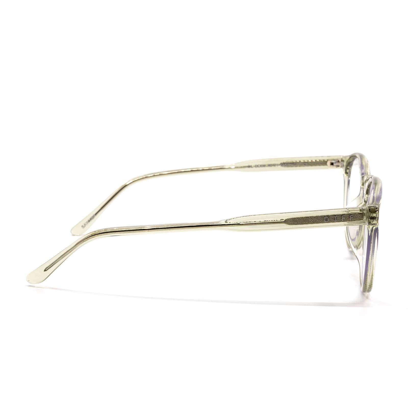 SAWYER - OLIVE CRYSTAL + BLUE LIGHT TECHNOLOGY GLASSES sold by Diff Eyewear product image thumbnail 3