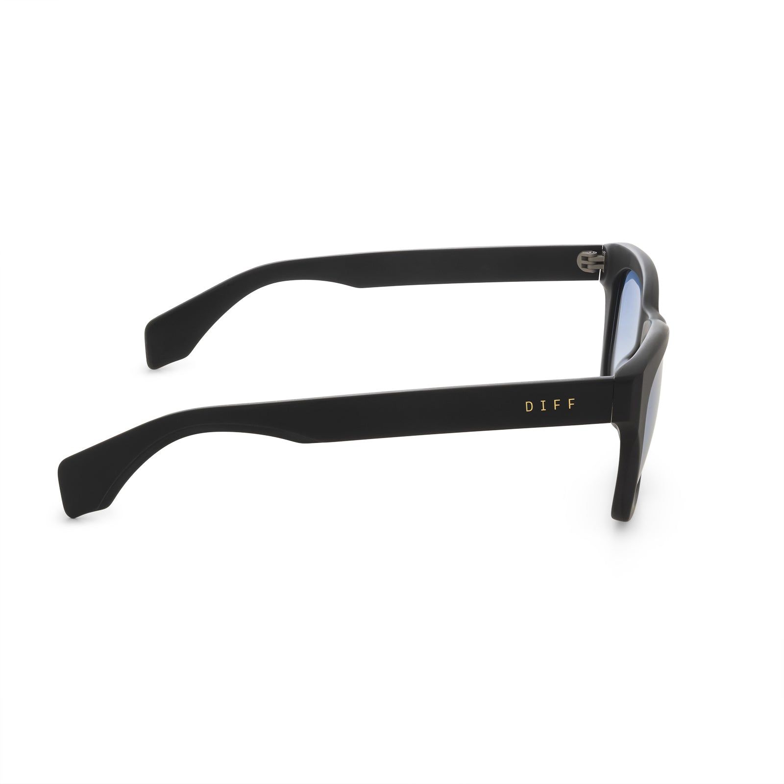 DEAN - MATTE BLACK + AEGEAN BLUE GRADIENT FLASH POLARIZED SUNGLASSES sold by Diff Eyewear product image thumbnail 4