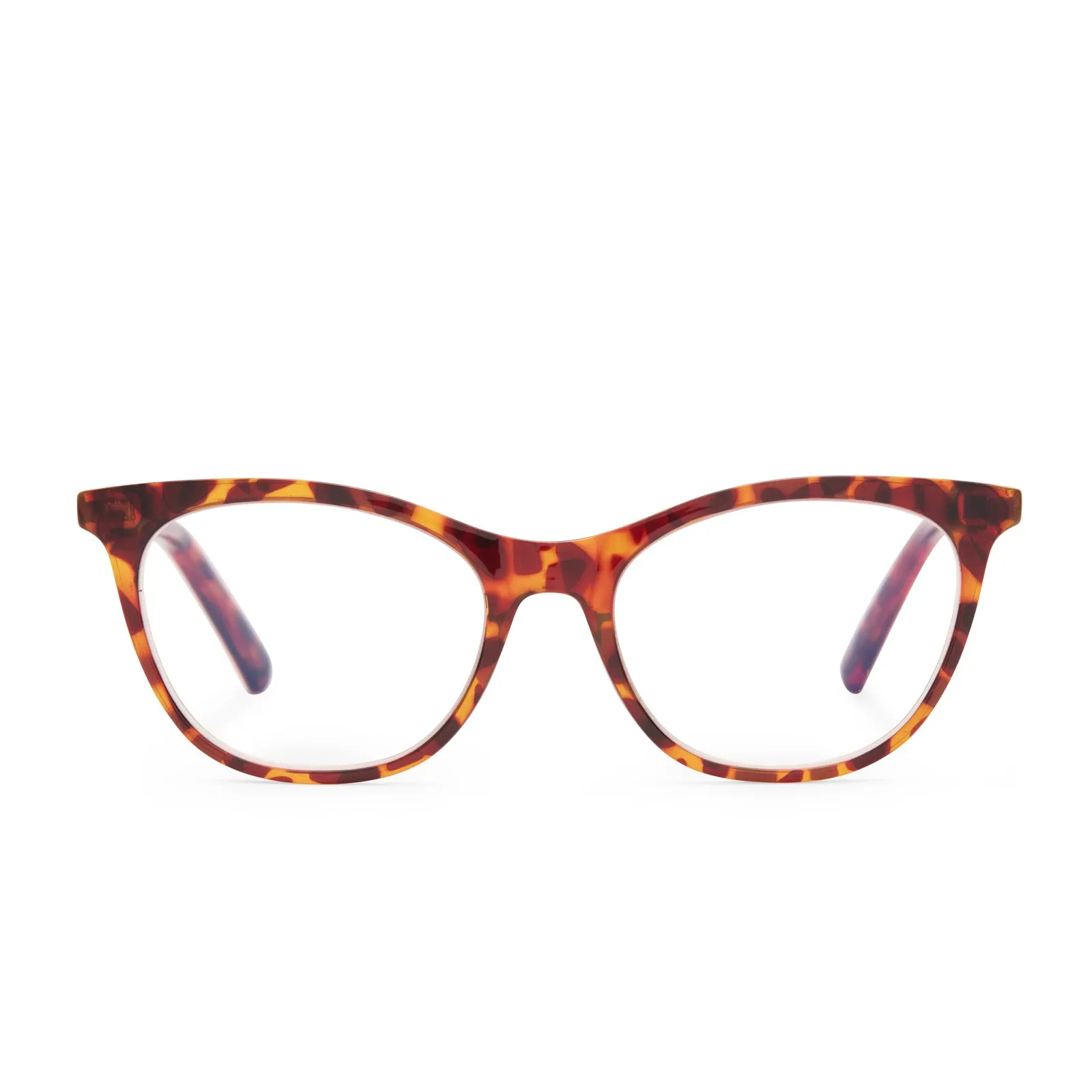 DARCY - AMBER TORTOISE + BLUE LIGHT READERS sold by Diff Eyewear
