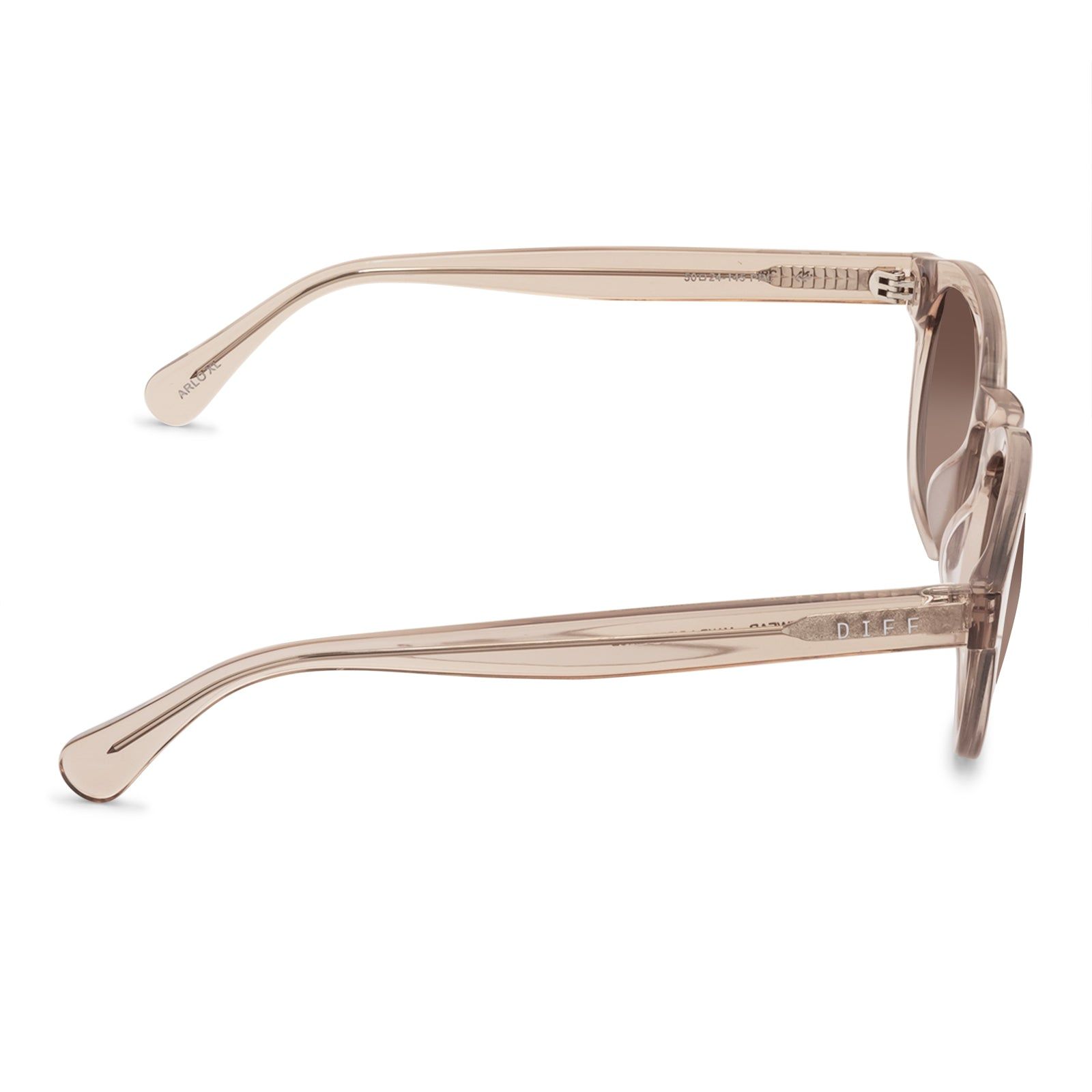 ARLO XL - VINTAGE CRYSTAL + BROWN GRADIENT POLARIZED SUNGLASSES sold by Diff Eyewear product image thumbnail 3