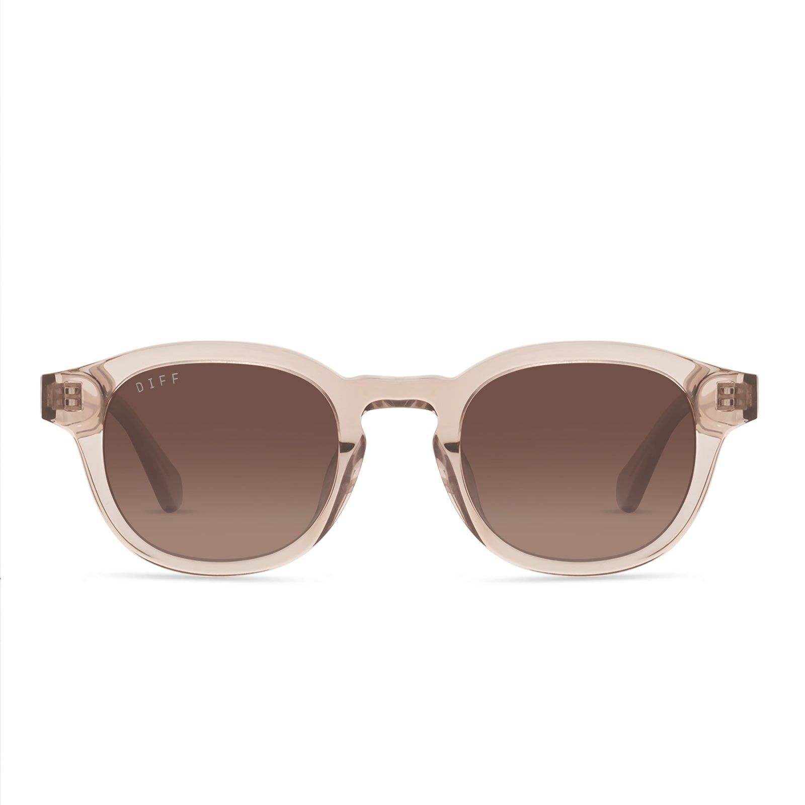 ARLO XL - VINTAGE CRYSTAL + BROWN GRADIENT POLARIZED SUNGLASSES sold by Diff Eyewear