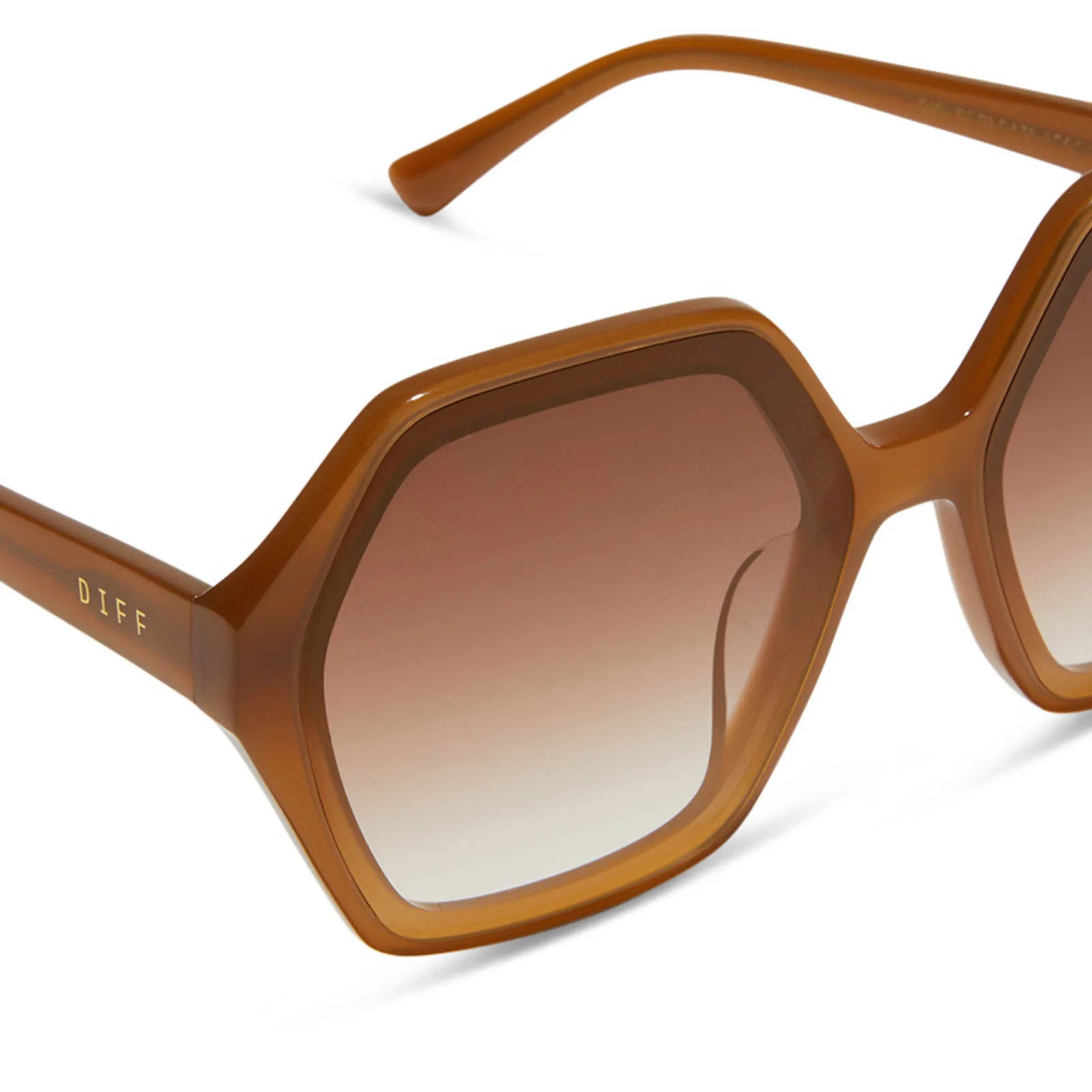GIGI - SALTED CARAMEL + GOLD FLASH SUNGLASSES sold by Diff Eyewear product image thumbnail 4