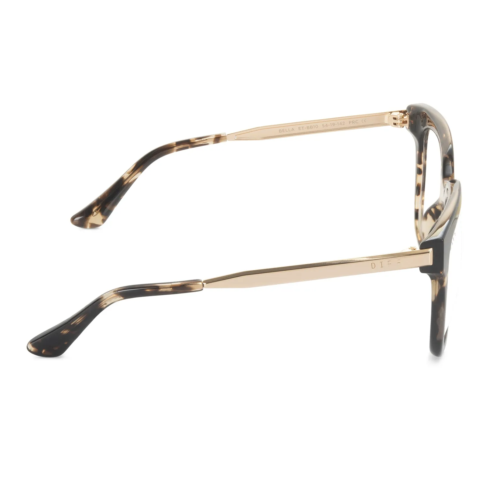 BELLA - ESPRESSO TORTOISE + BLUE LIGHT TECHNOLOGY GLASSES sold by Diff Eyewear product image thumbnail 4